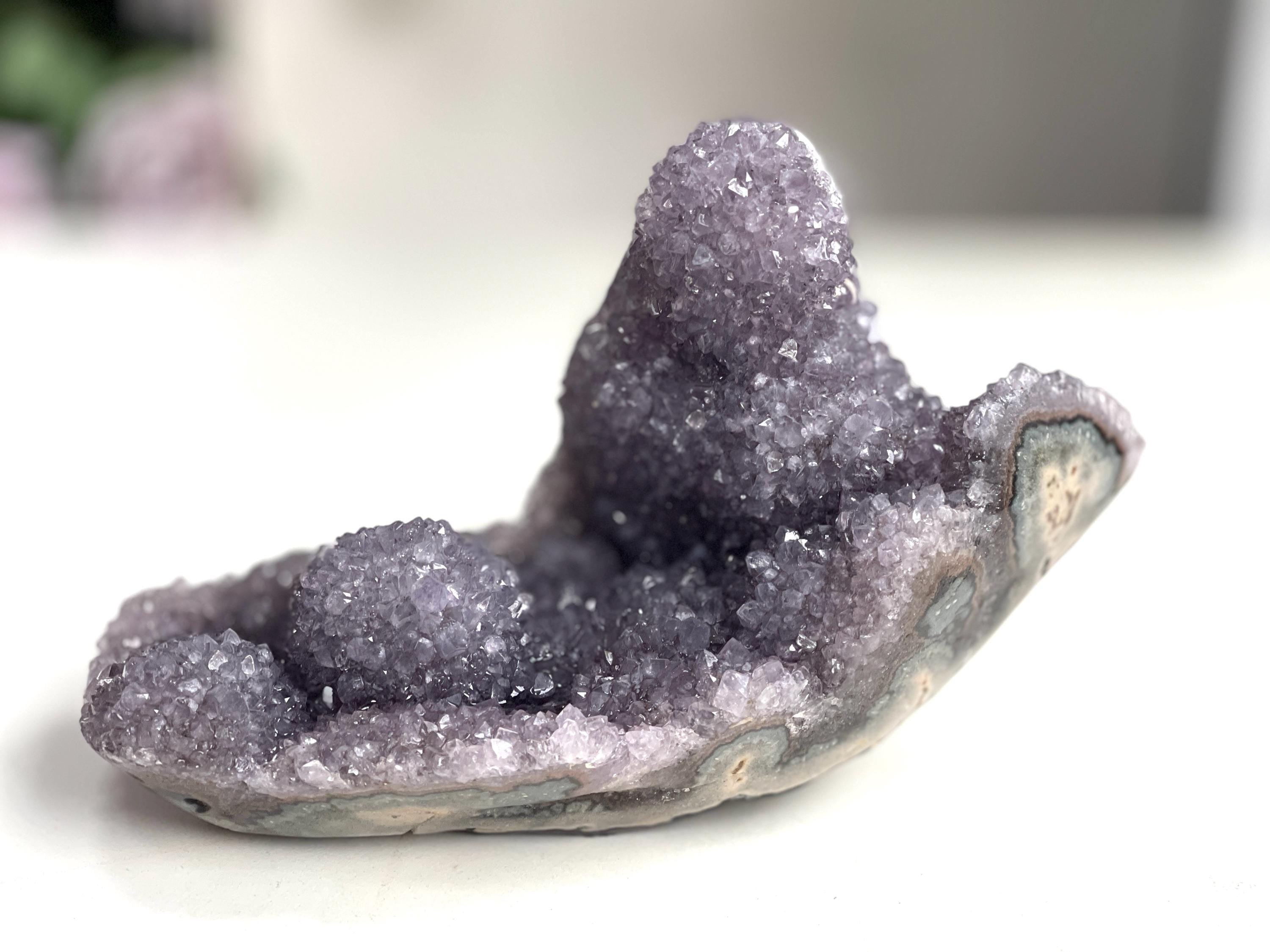 Unique Amethyst Crystal, Amethyst Stalactite, Amethyst Display, Amethyst Specimen Amethyst Cluster, Crystal Gift, Unique Gift