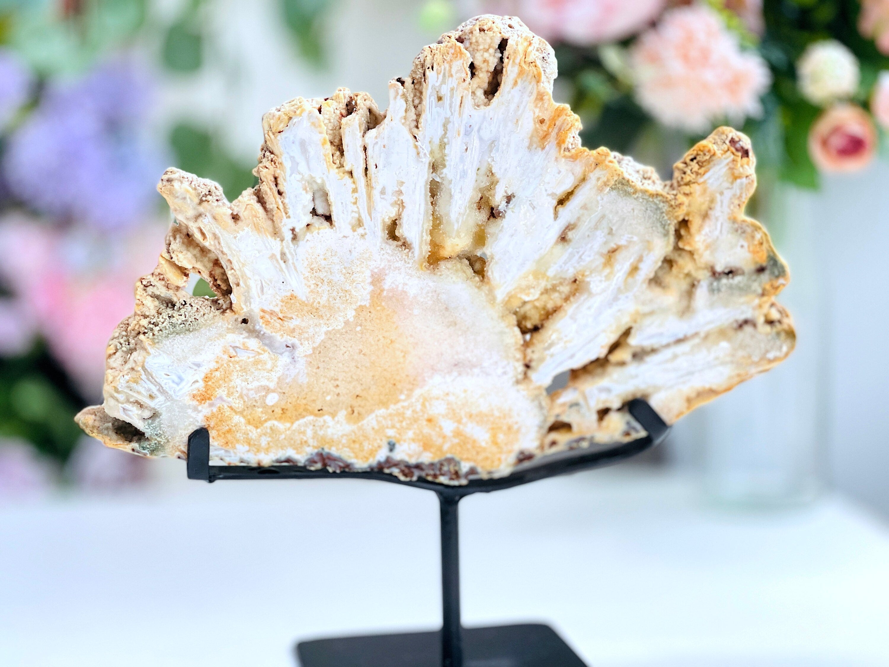 Pink Amethyst Slab, Double Sided Pink Amethyst Druzy Slabs, Pink Amethyst Crystal,Crystal Gift,Home decor