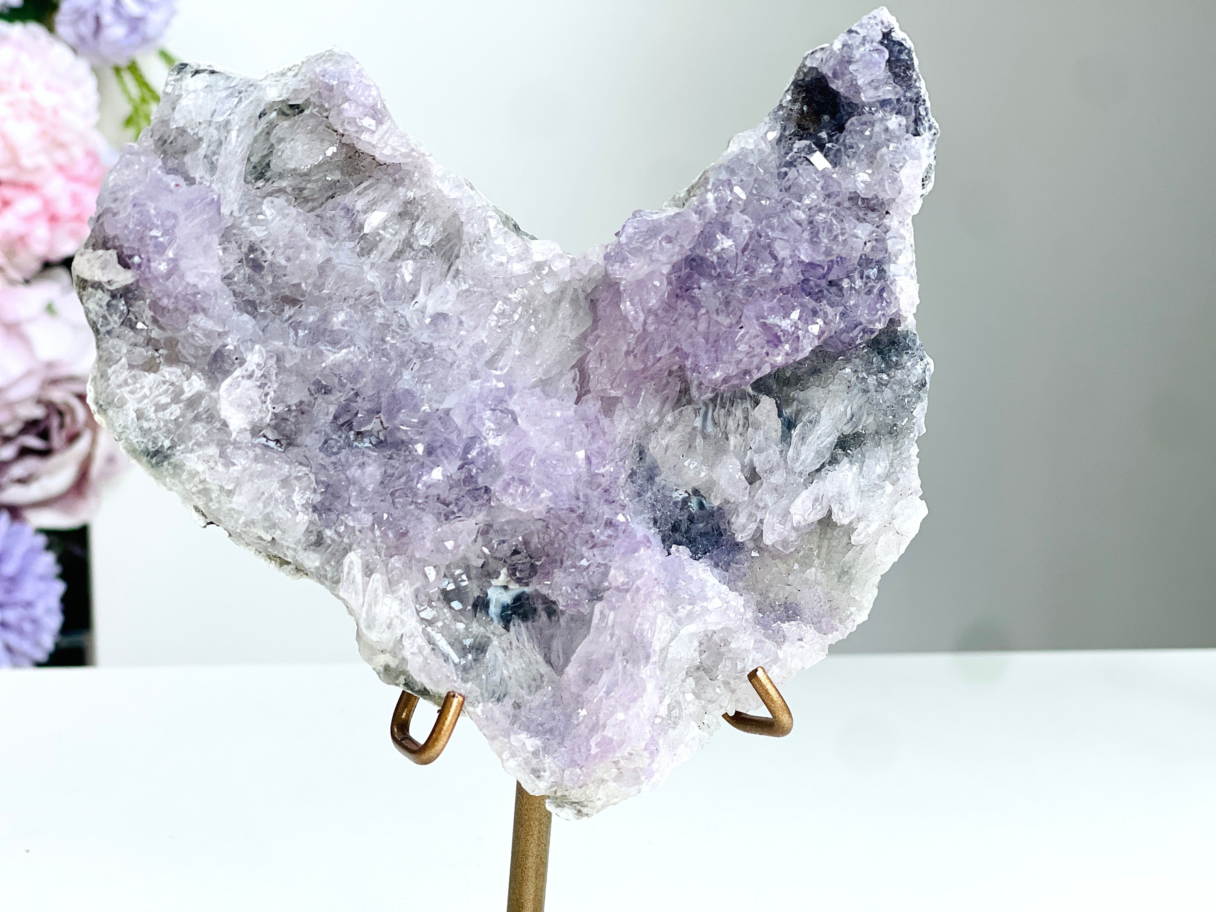 Unique Amethyst Flower Mineral Specimen, Amethyst Flower, Special Amethyst Flower Specimen, Amethyst Mineral Specimen
