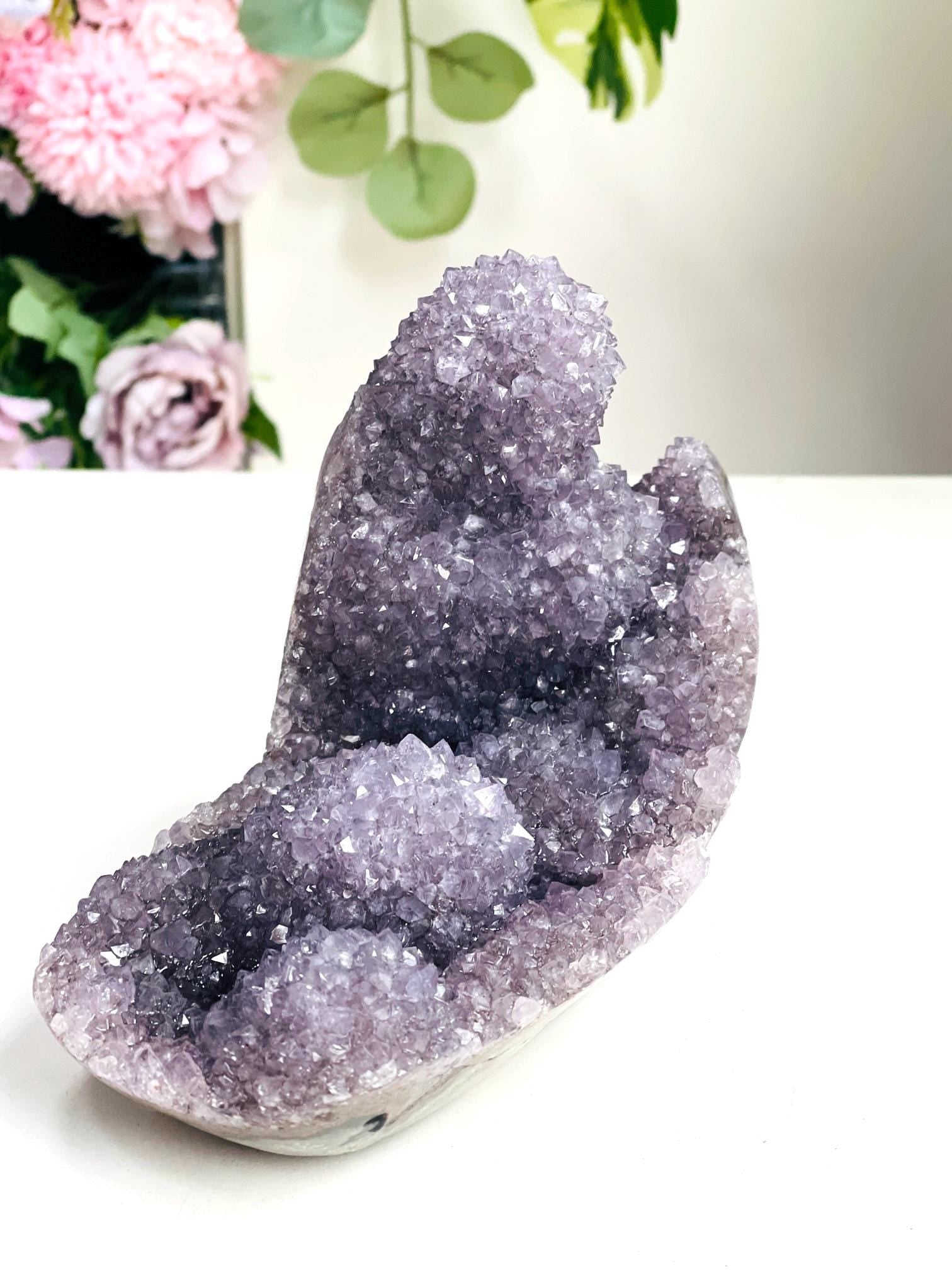 Unique Amethyst Crystal, Amethyst Stalactite, Amethyst Display, Amethyst Specimen Amethyst Cluster, Crystal Gift, Unique Gift