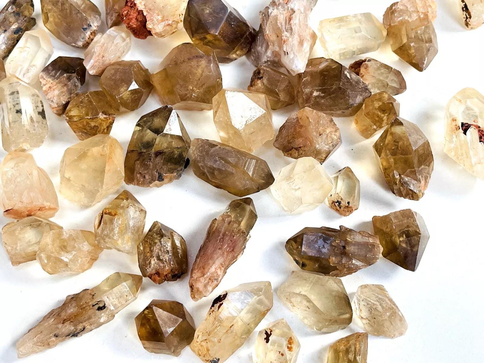 Natural Kundalini Citrine Crystal, Mini Rare Congo Citrine crystal point, untreated citrine crystal point, crystal gift, healing crystal