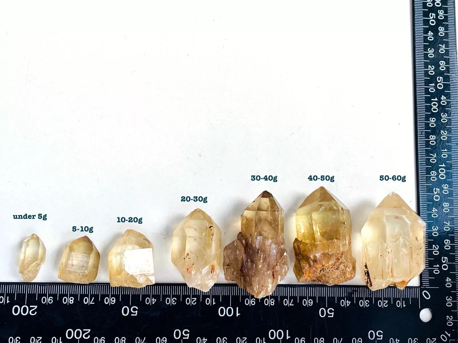 Natural Kundalini Citrine Crystal, Mini Rare Congo Citrine crystal point, untreated citrine crystal point, crystal gift, healing crystal