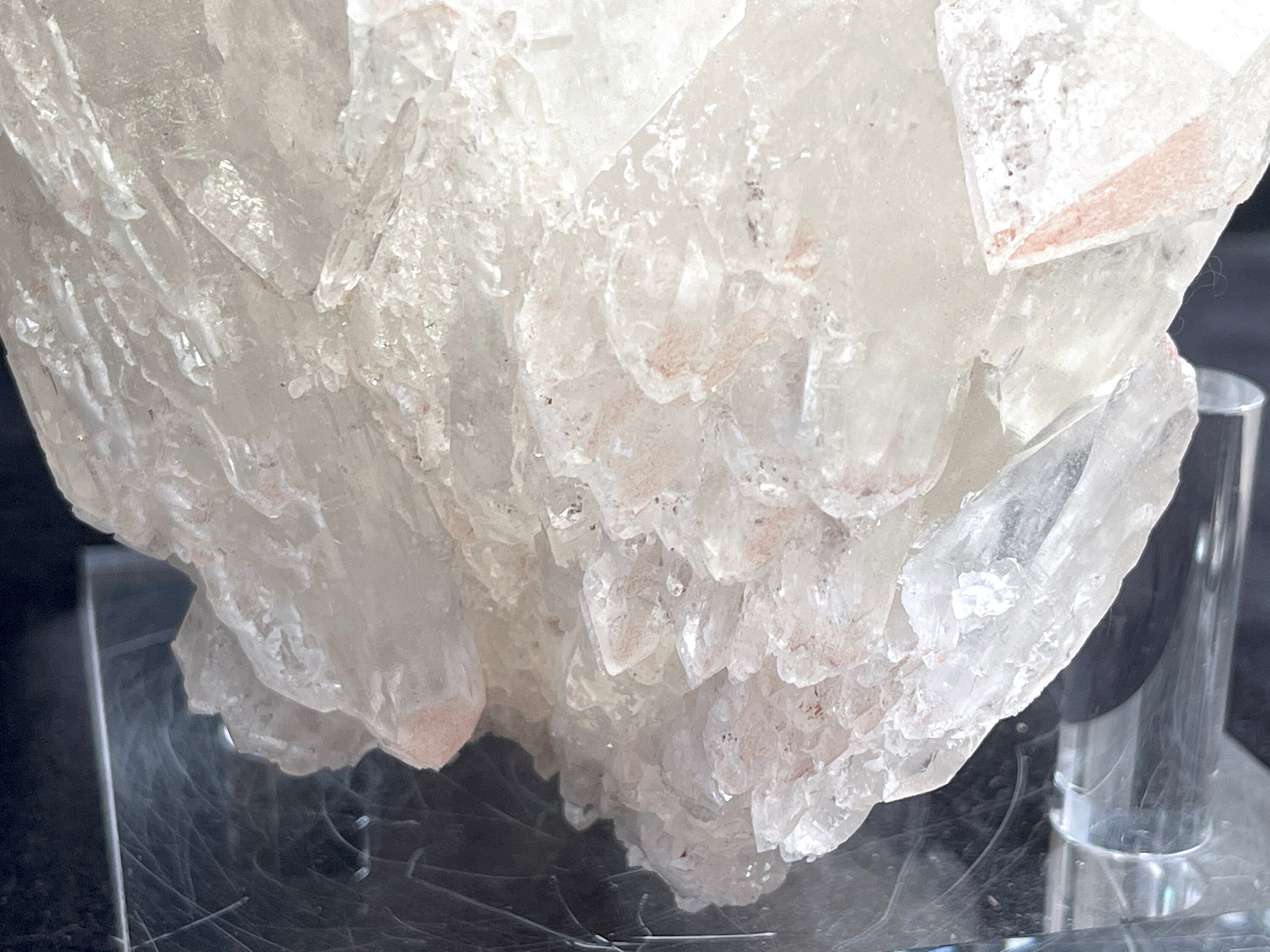 3.7kg Lemurian Quartz, Statement Lemurian Quartz cluster with pink lithium, quartz crystal, Healing Crystals, Crystal Gift