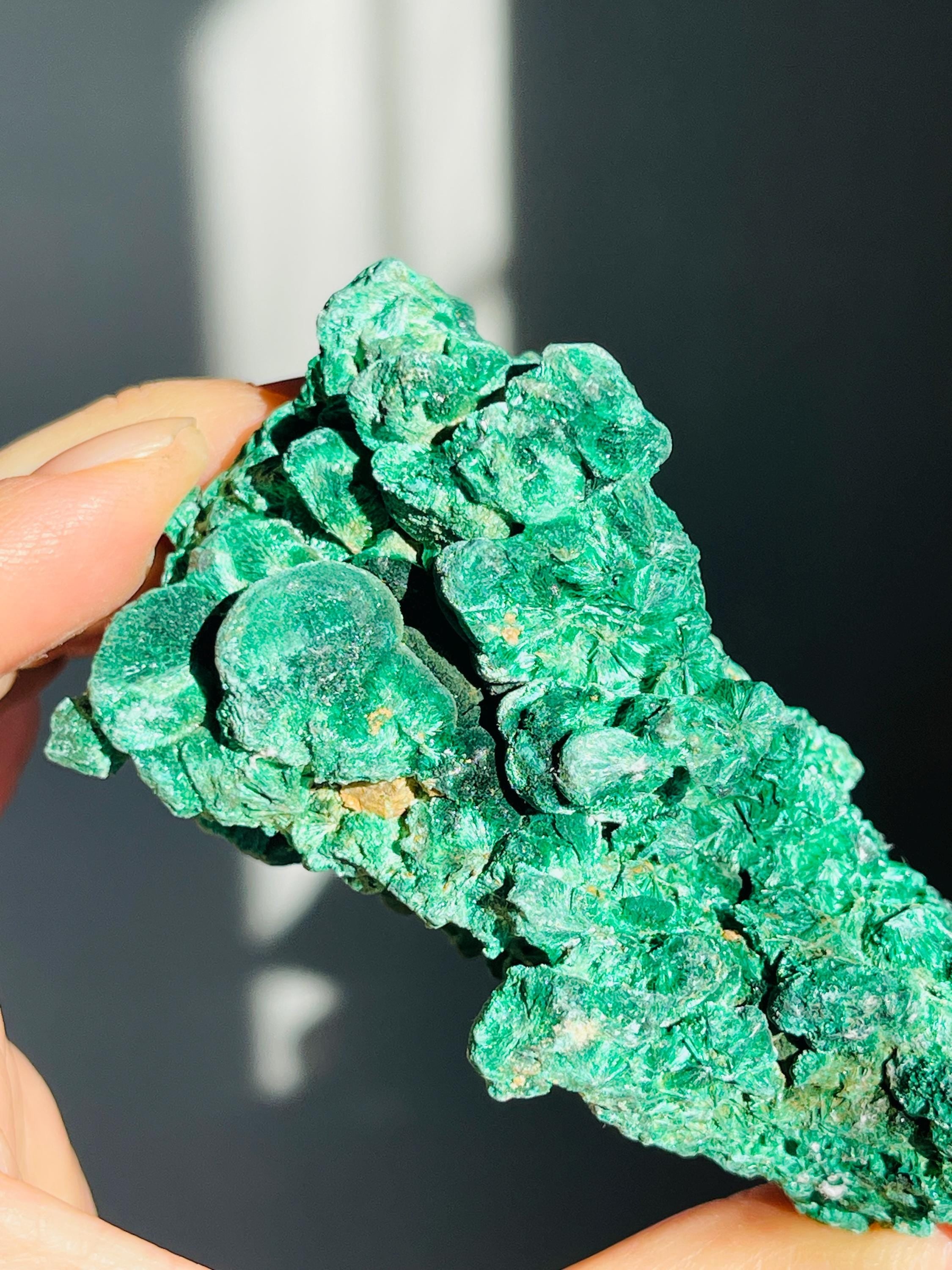 Rare Malachite Specimen,Velvet Malachite, Raw Malachite Crystal, Unique Crystal Gift, Healing Gemstone, Natural Malachite Stone