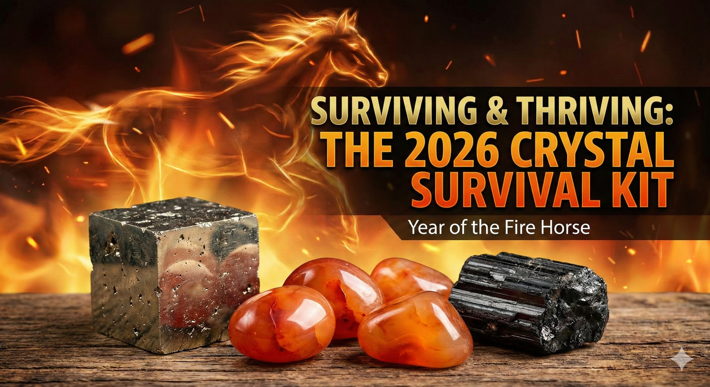 Surviving & Thriving in the Year of the Fire Horse: The 2026 Crystal Survival Kit