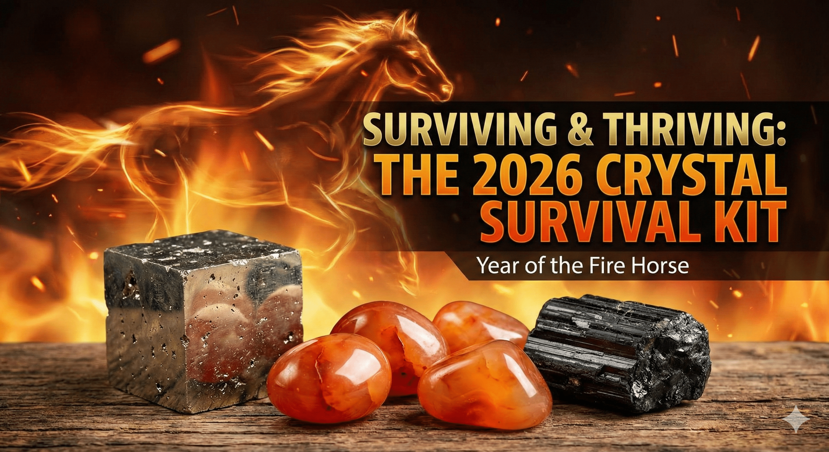 Surviving & Thriving in the Year of the Fire Horse: The 2026 Crystal Survival Kit - Million Years Crystal