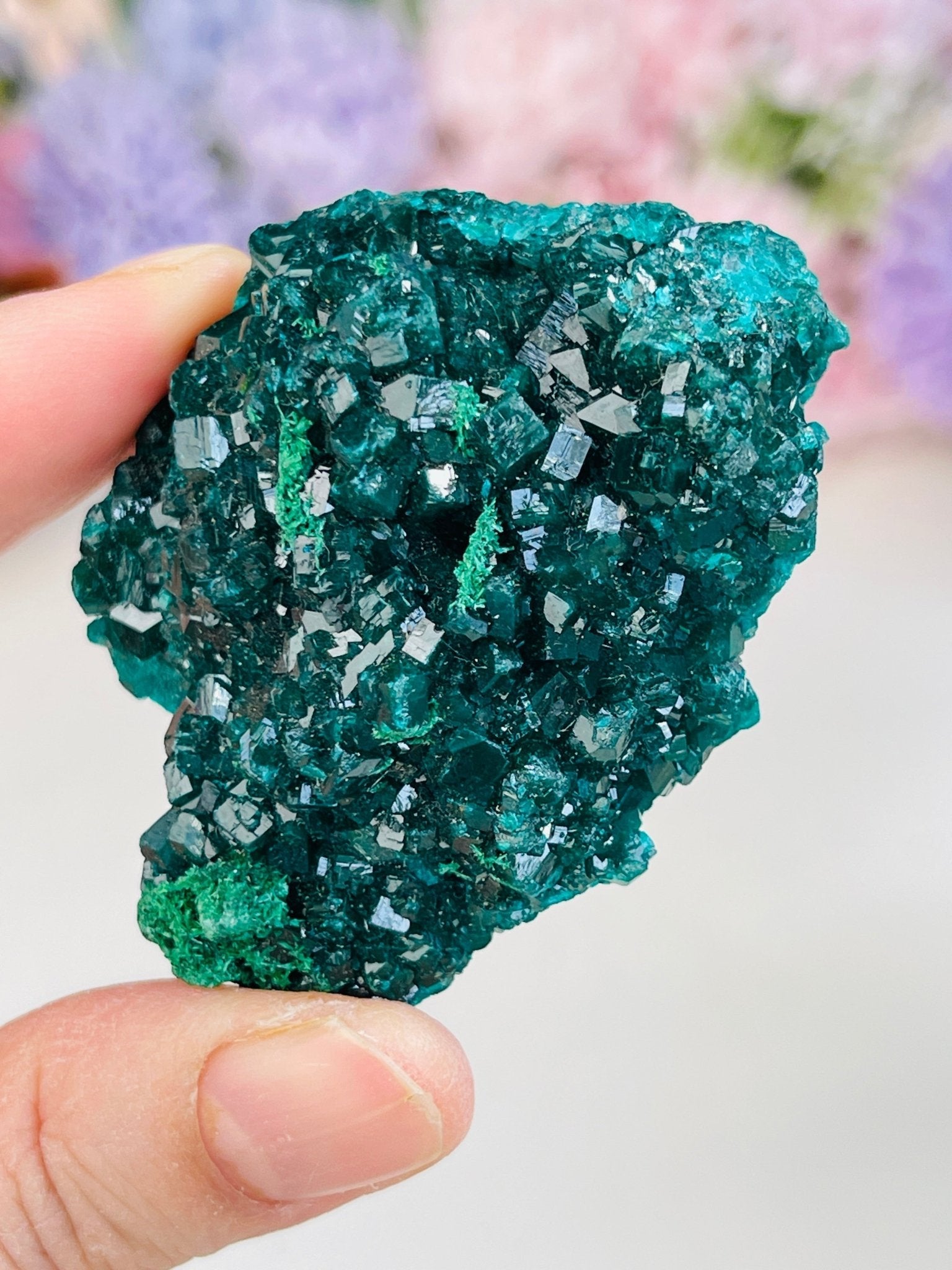 Natural Dioptase Specimen | Vivid Emerald-Green Crystal | Mfouati, Congo - Million Years Crystal