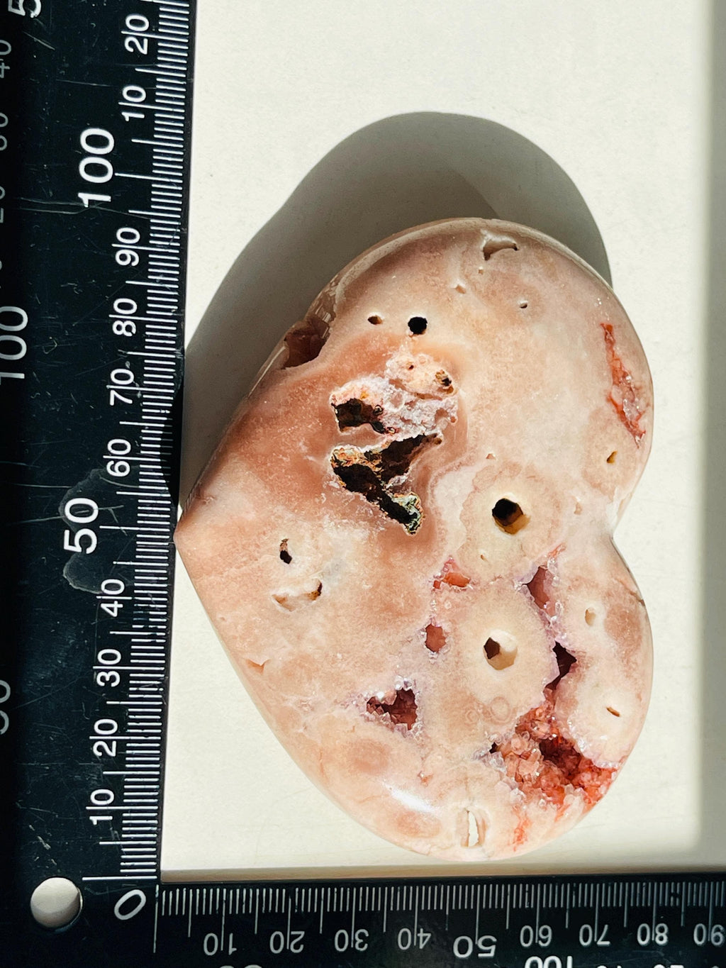 Pink Amethyst Druzy Heart – Natural Healing Crystal, Pink Amethyst Heart for Gift, Meditation, Home Decor