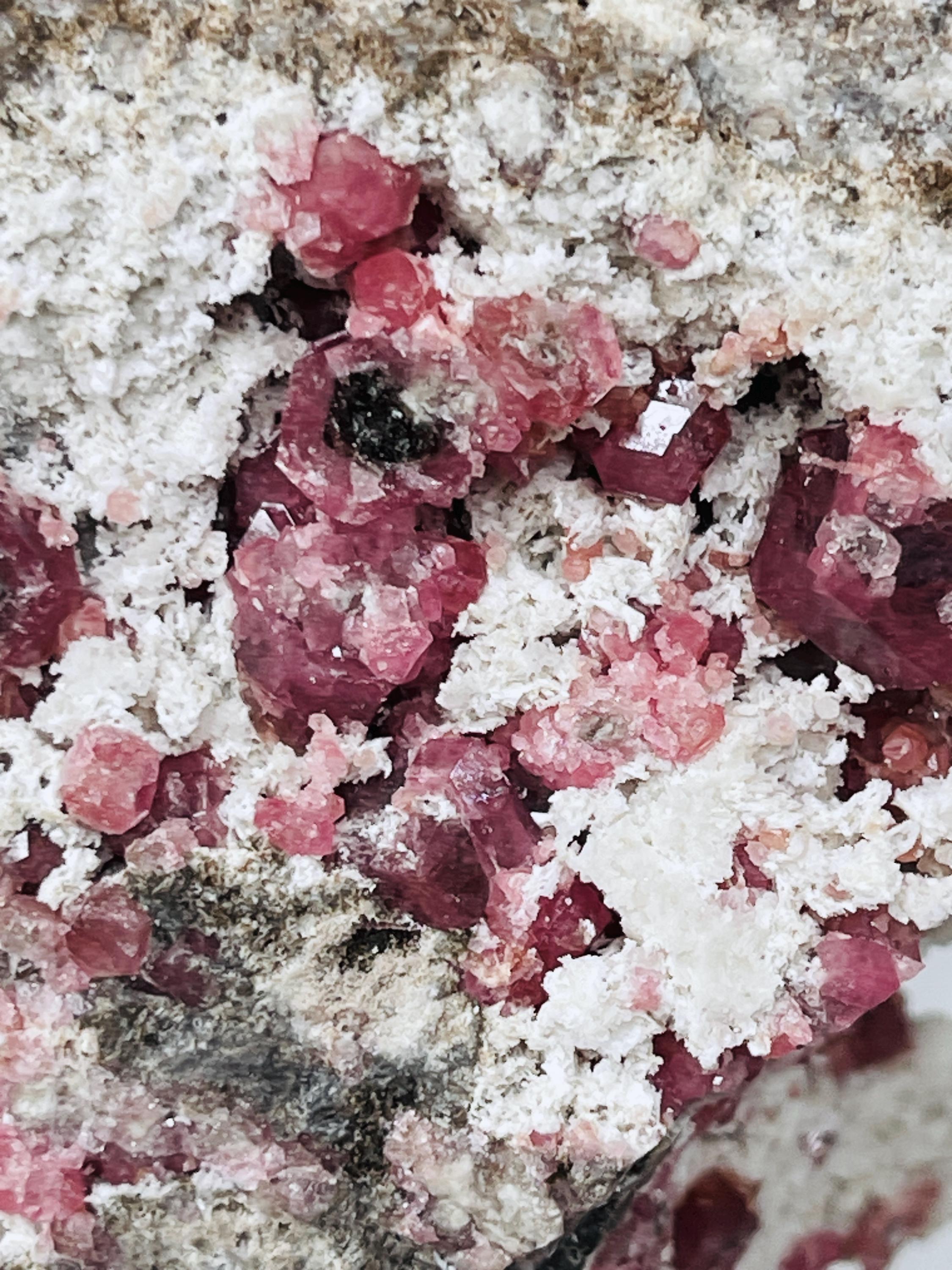 Grossular Garnet, High Grade Rare Raspberry Pink Garnet Mineral Specimen ~ Coahuila, Mexico -2