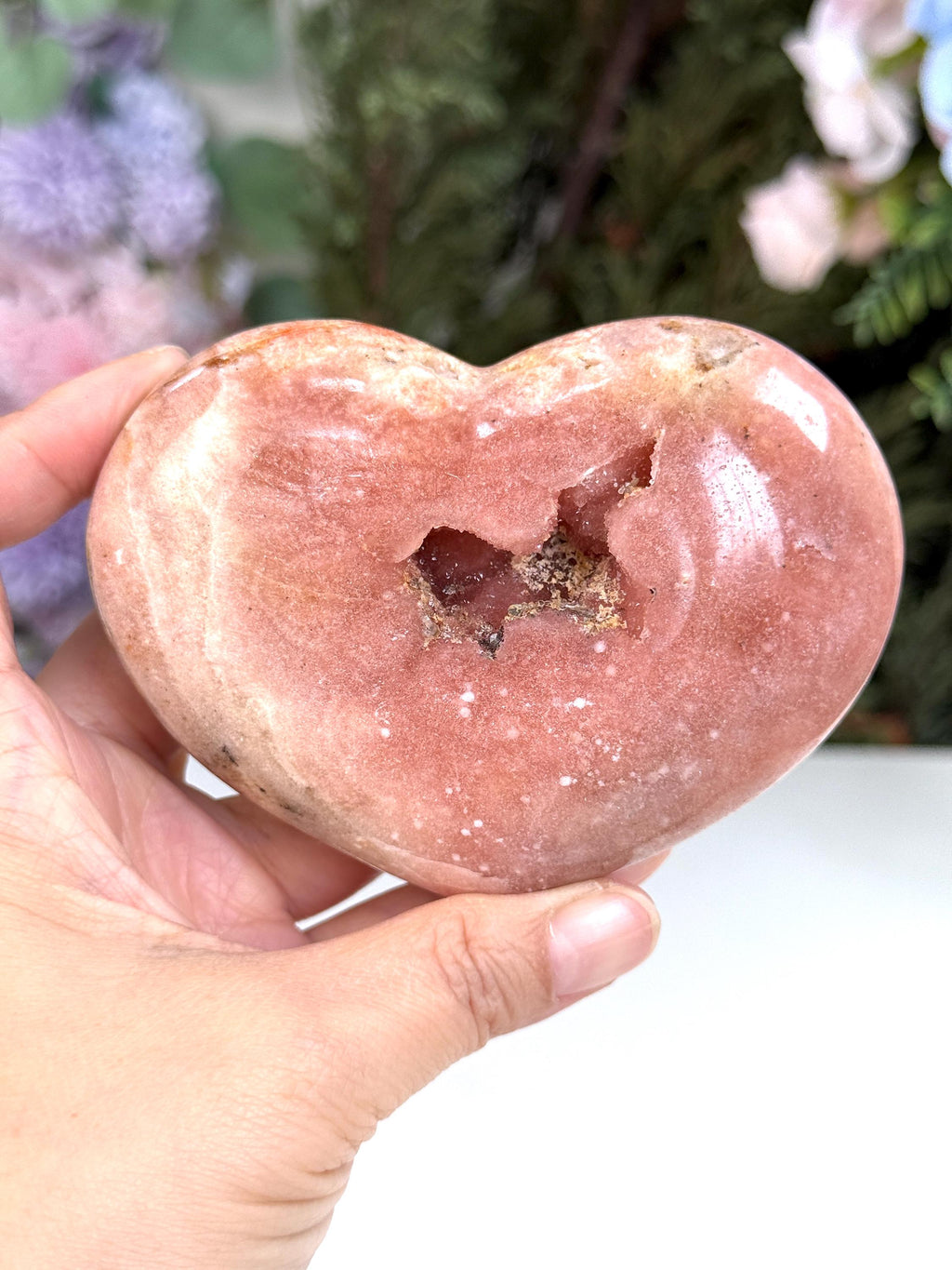 Pink Amethyst, High Quality Pink Amethyst Heart, Pink Amethyst Crystal Heart, Crystal Heart, Crystal Gift, Healing Crystal