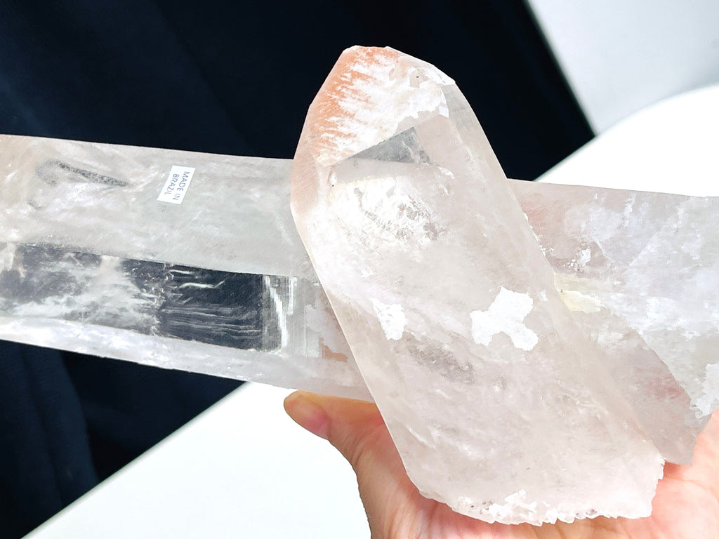 Lemurian Quartz Cluster Crystal , Statement XXL Lemurian Quartz cluster with pink lithium, quartz crystal, Healing Crystals, Crystal Gift