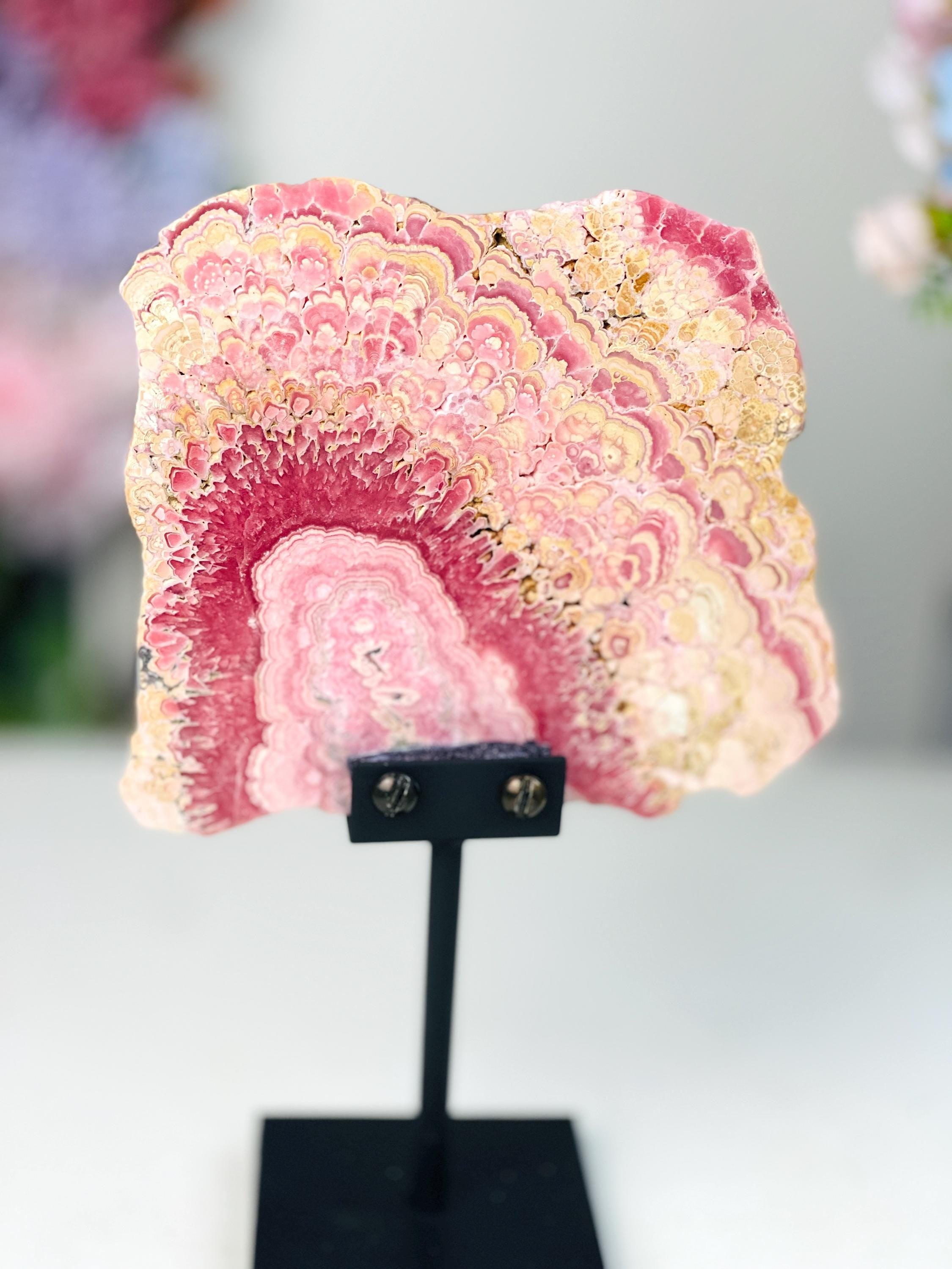 Rhodochrosite Slab Unique Collection piece, Natural Rhodochrosite Slab,