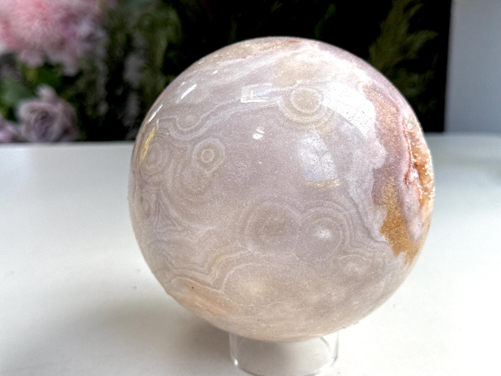 Pink Amethyst Sphere – 115mm, 1.9kg | Shimmering Collector's Piece from Brazil
