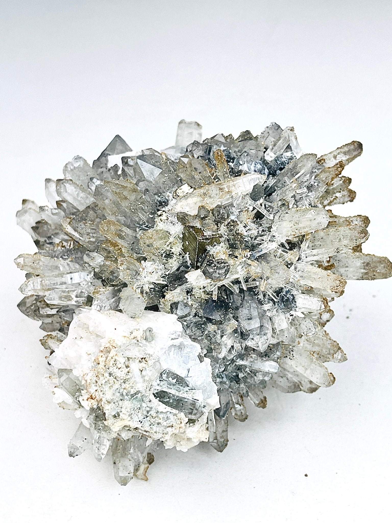 1045g Unique Quartz with Rhodochrosite from Djurkovo mine, Laki, Bulgaria, Mineral Specimen, Unique Gift - Million Years Crystal