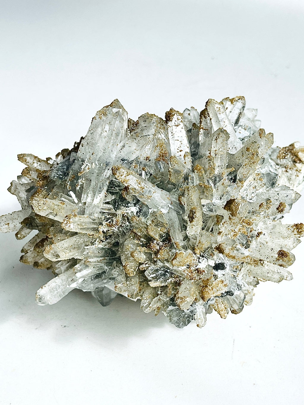 1045g Unique Quartz with Rhodochrosite from Djurkovo mine, Laki, Bulgaria, Mineral Specimen, Unique Gift - Million Years Crystal