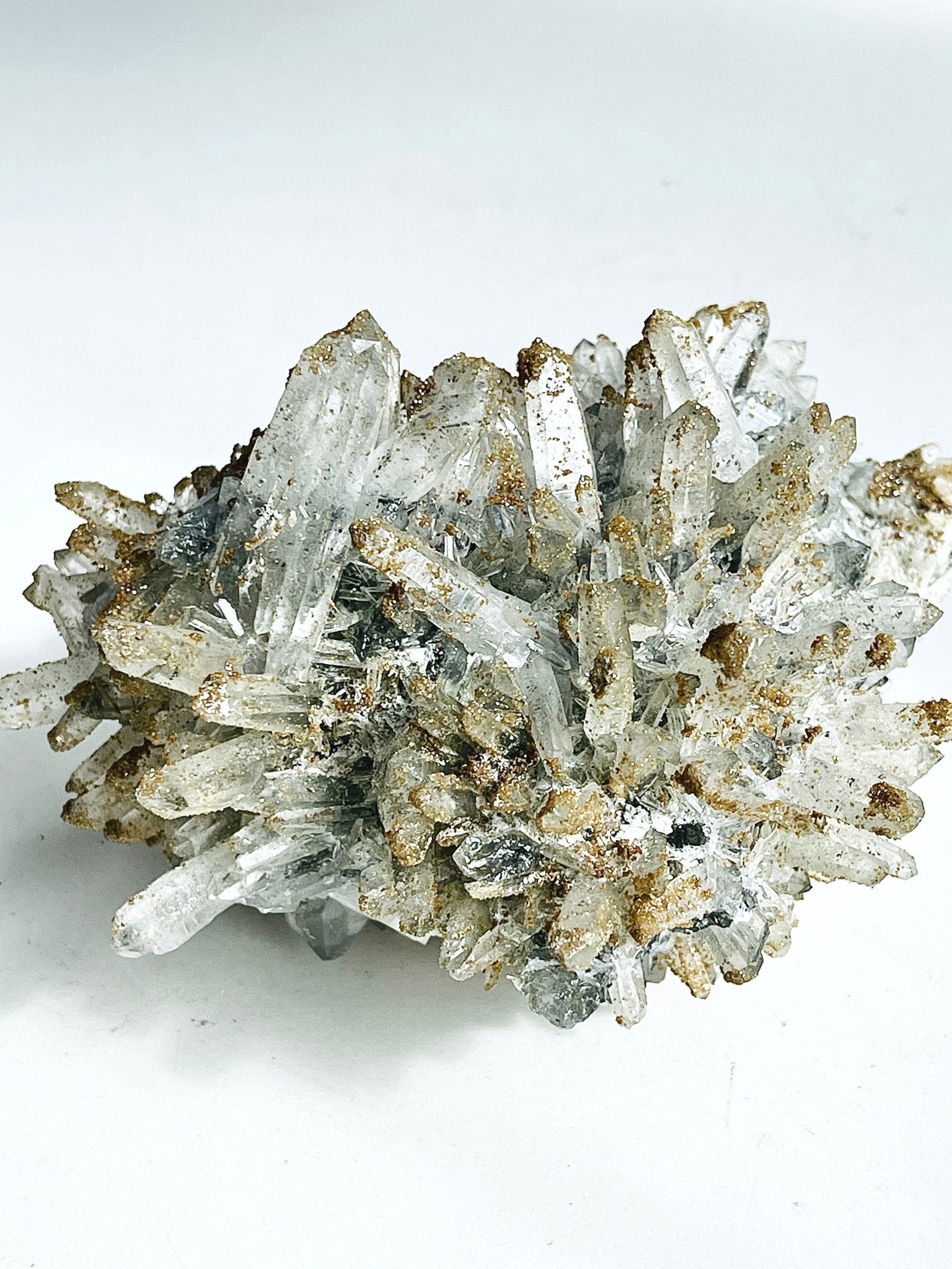 1045g Unique Quartz with Rhodochrosite from Djurkovo mine, Laki, Bulgaria, Mineral Specimen, Unique Gift - Million Years Crystal