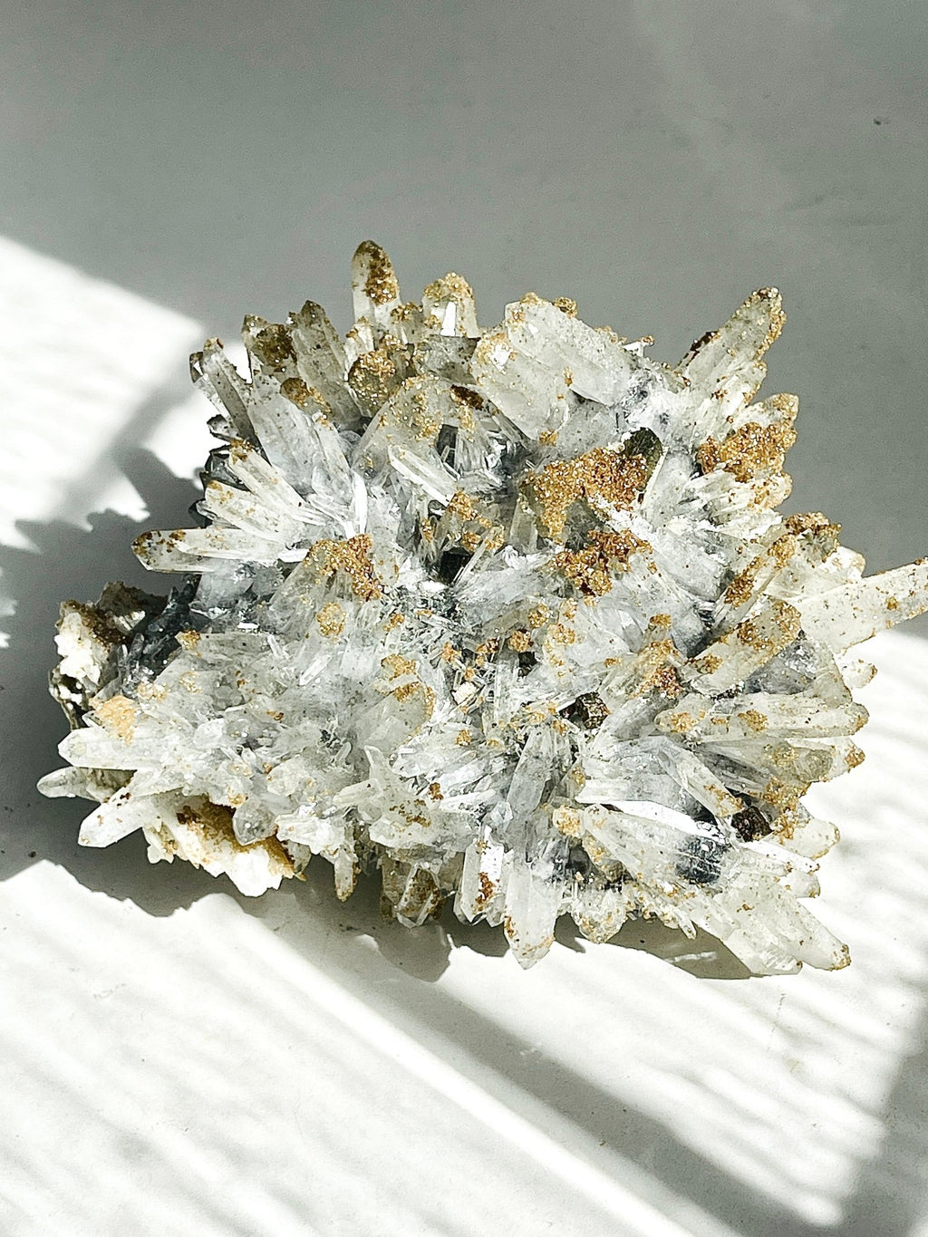 1045g Unique Quartz with Rhodochrosite from Djurkovo mine, Laki, Bulgaria, Mineral Specimen, Unique Gift - Million Years Crystal