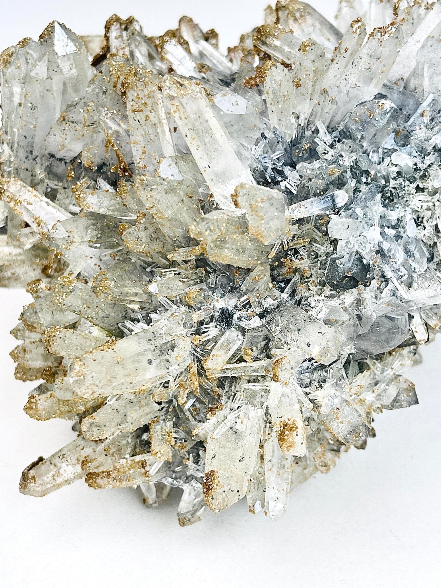 1045g Unique Quartz with Rhodochrosite from Djurkovo mine, Laki, Bulgaria, Mineral Specimen, Unique Gift - Million Years Crystal