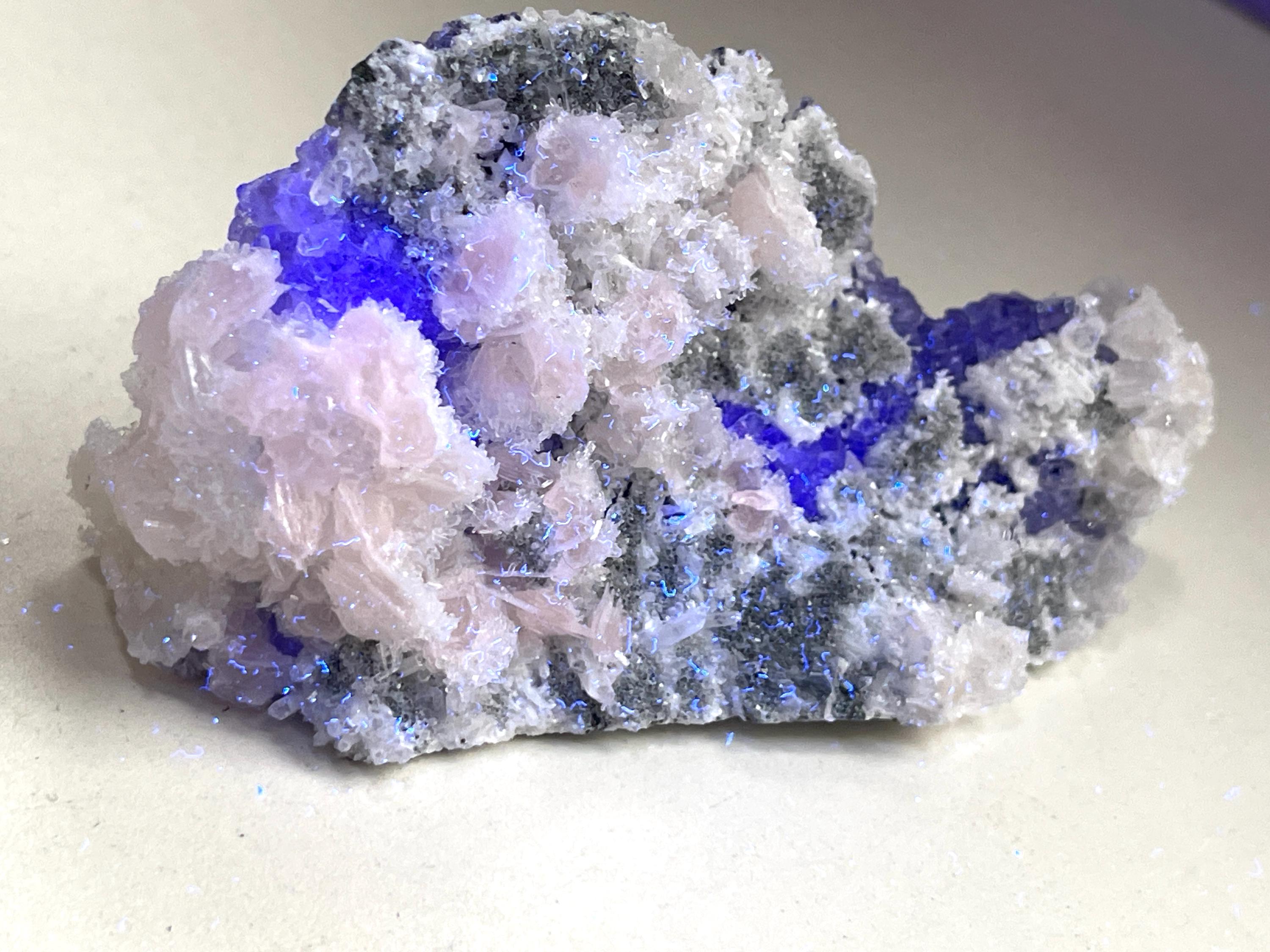 Fluorite with Quartz Specimen, Gorgeous Fujian Fluorite with Quartz