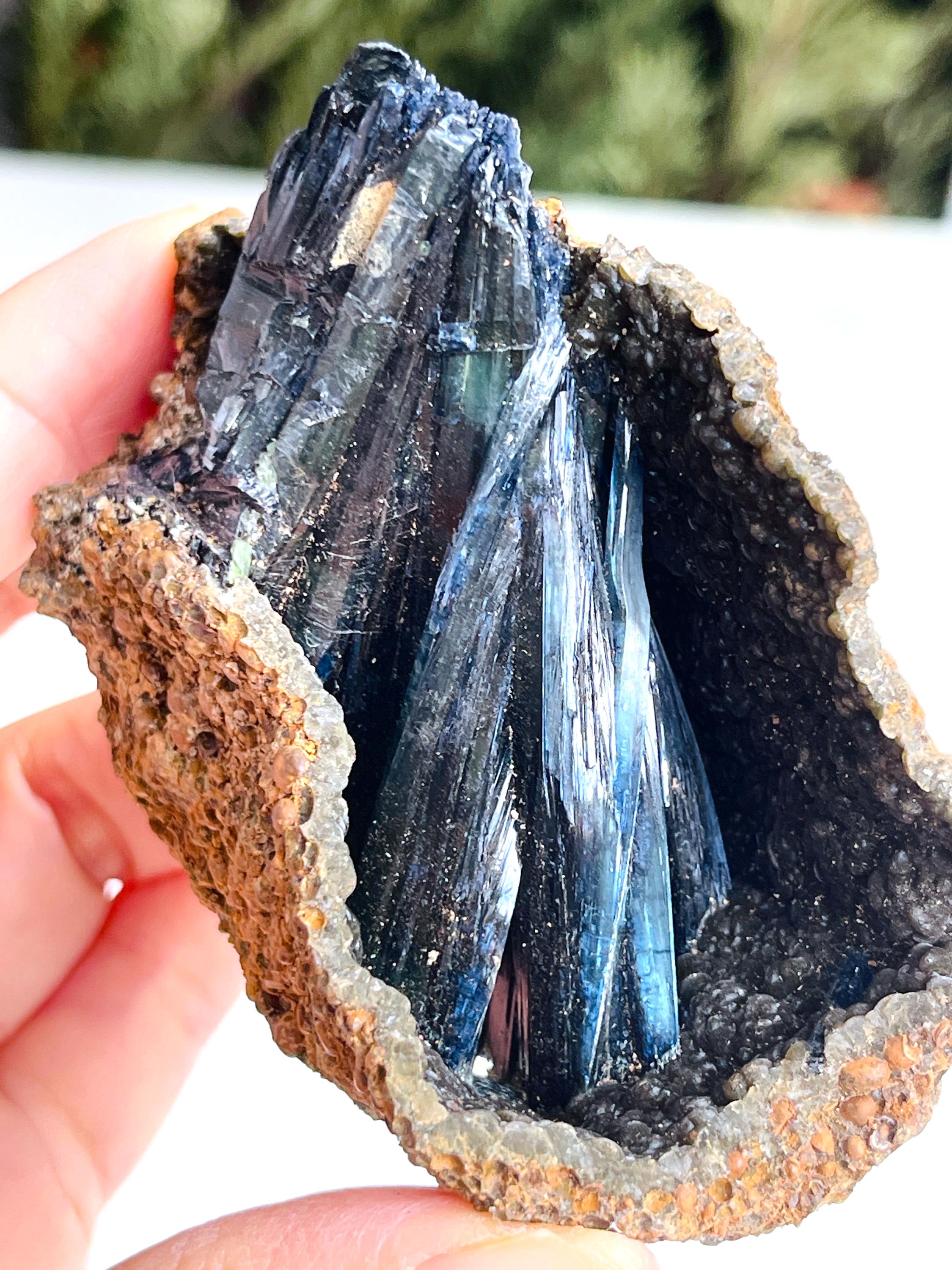 Rare Vivianite, High-Grade Natural Vivianite from Amazona, Brazil, Rare Crystal, Raw Vivianite Crystal, Crystal Cluster, Crystal Gift
