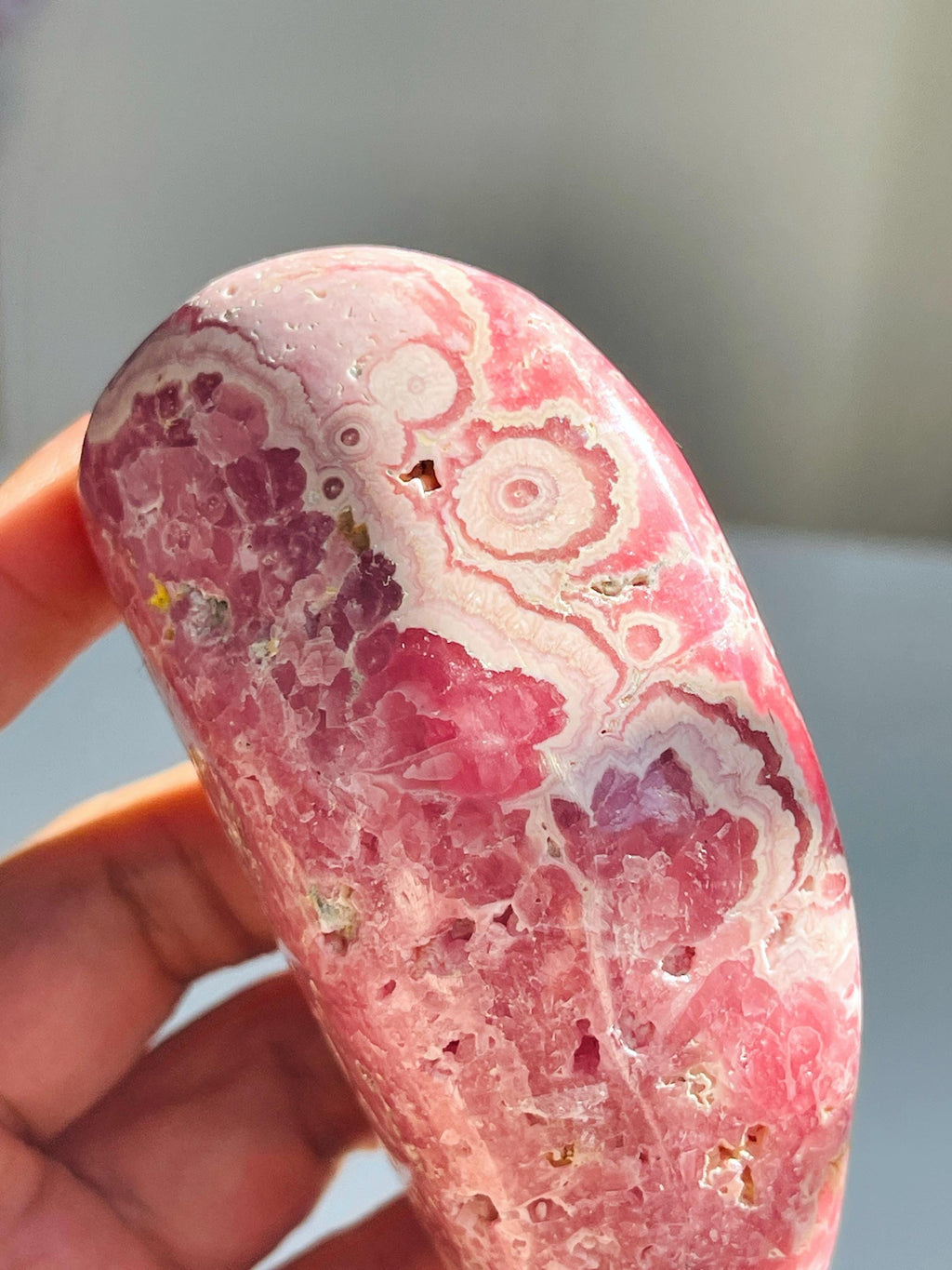 Unique Rhodochrosite Freeform, Natural Rhodochrosite, Argentina Pink Rhodochrosite, Crystal Gift, Mineral Collection