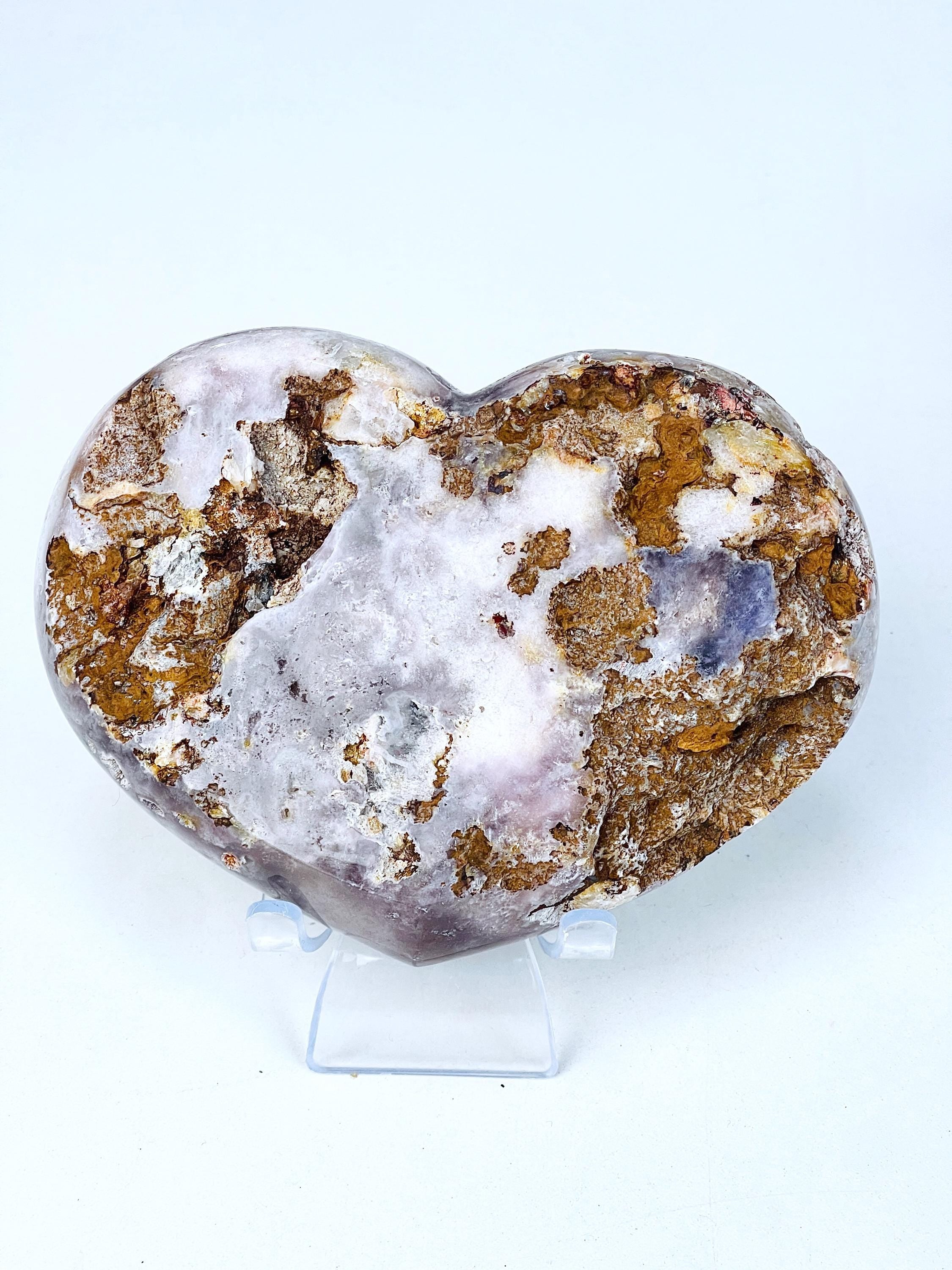 Pink Amethyst, Unique Pink Amethyst Heart with Druzy, Crystal Heart, Crystal Gift, Healing Crystal