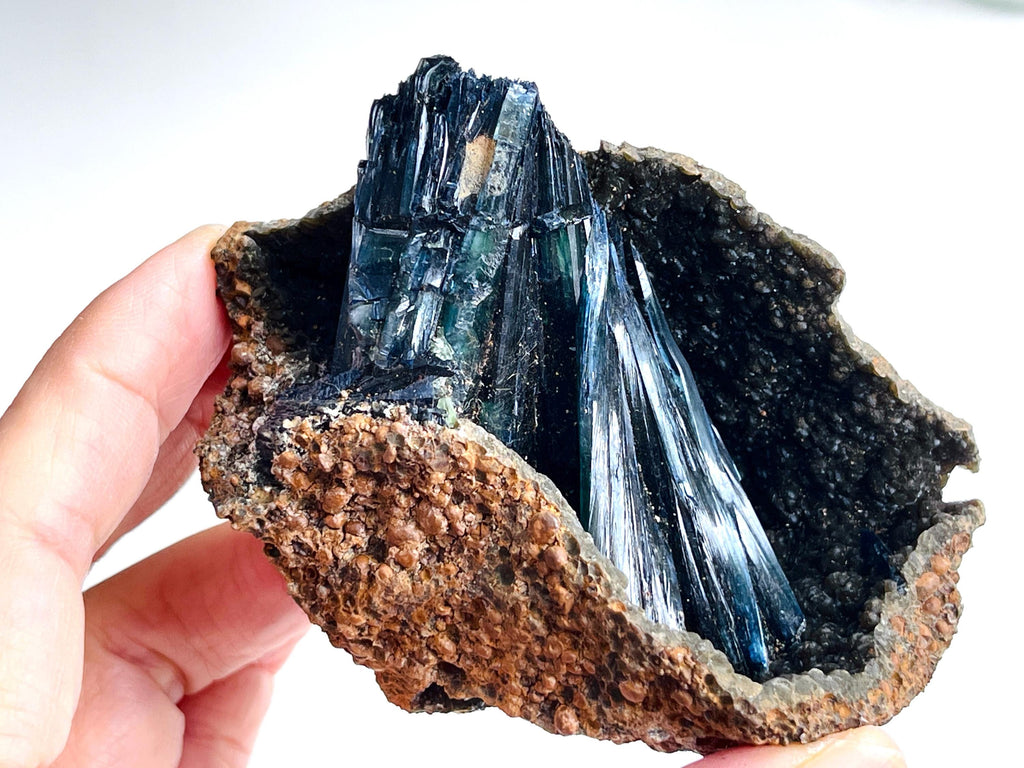 Rare Vivianite, High-Grade Natural Vivianite from Amazona, Brazil, Rare Crystal, Raw Vivianite Crystal, Crystal Cluster, Crystal Gift