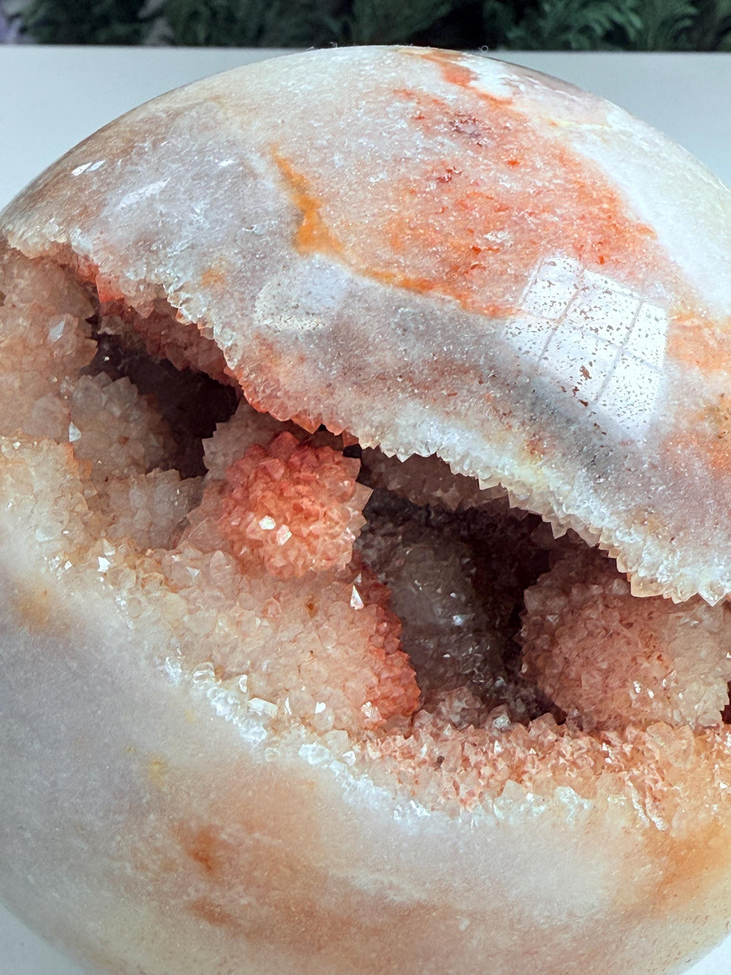 Pink Amethyst Sphere – 115mm, 1.9kg | Shimmering Collector's Piece from Brazil