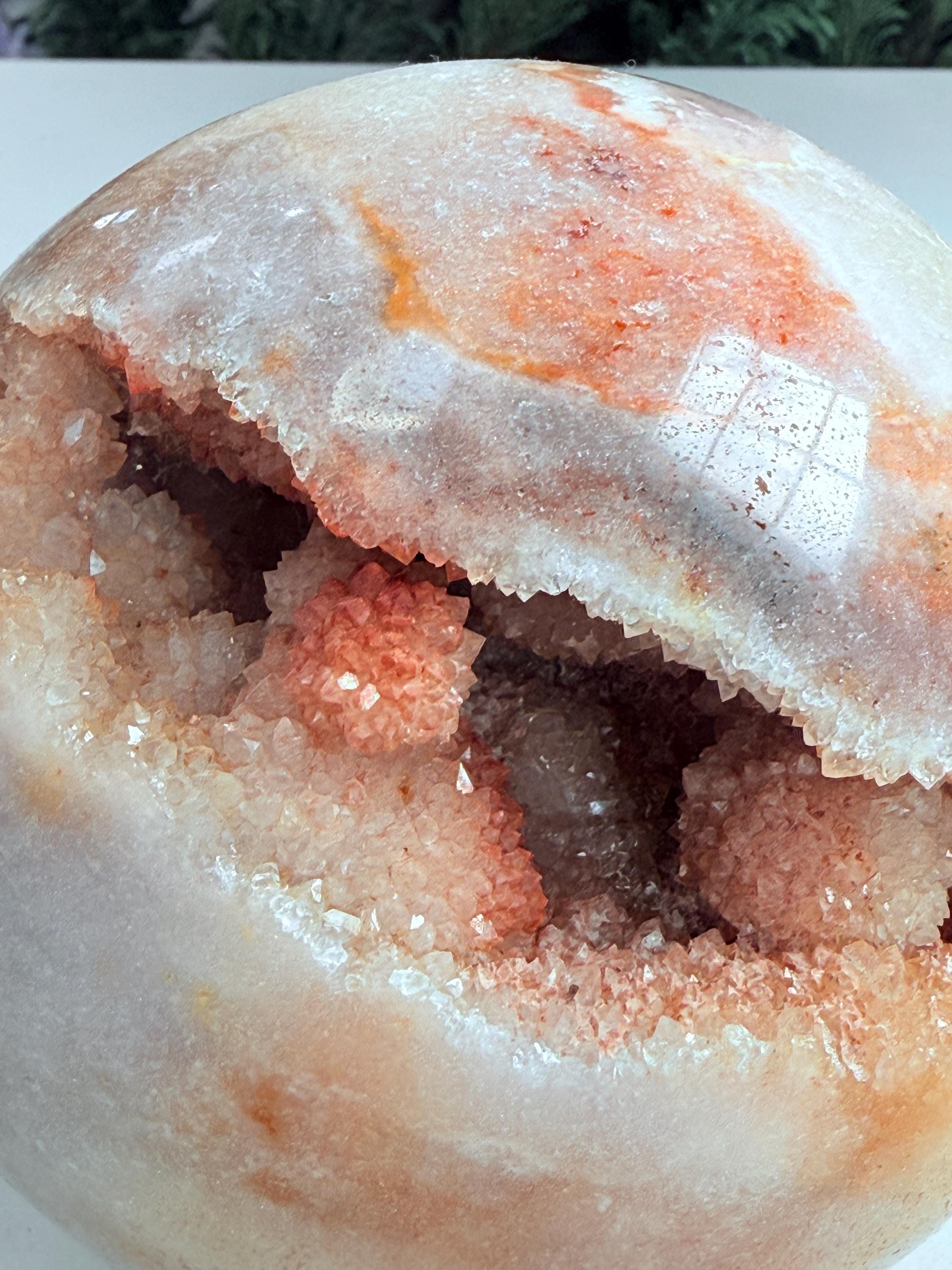 Pink Amethyst Sphere – 115mm, 1.9kg | Shimmering Collector's Piece from Brazil