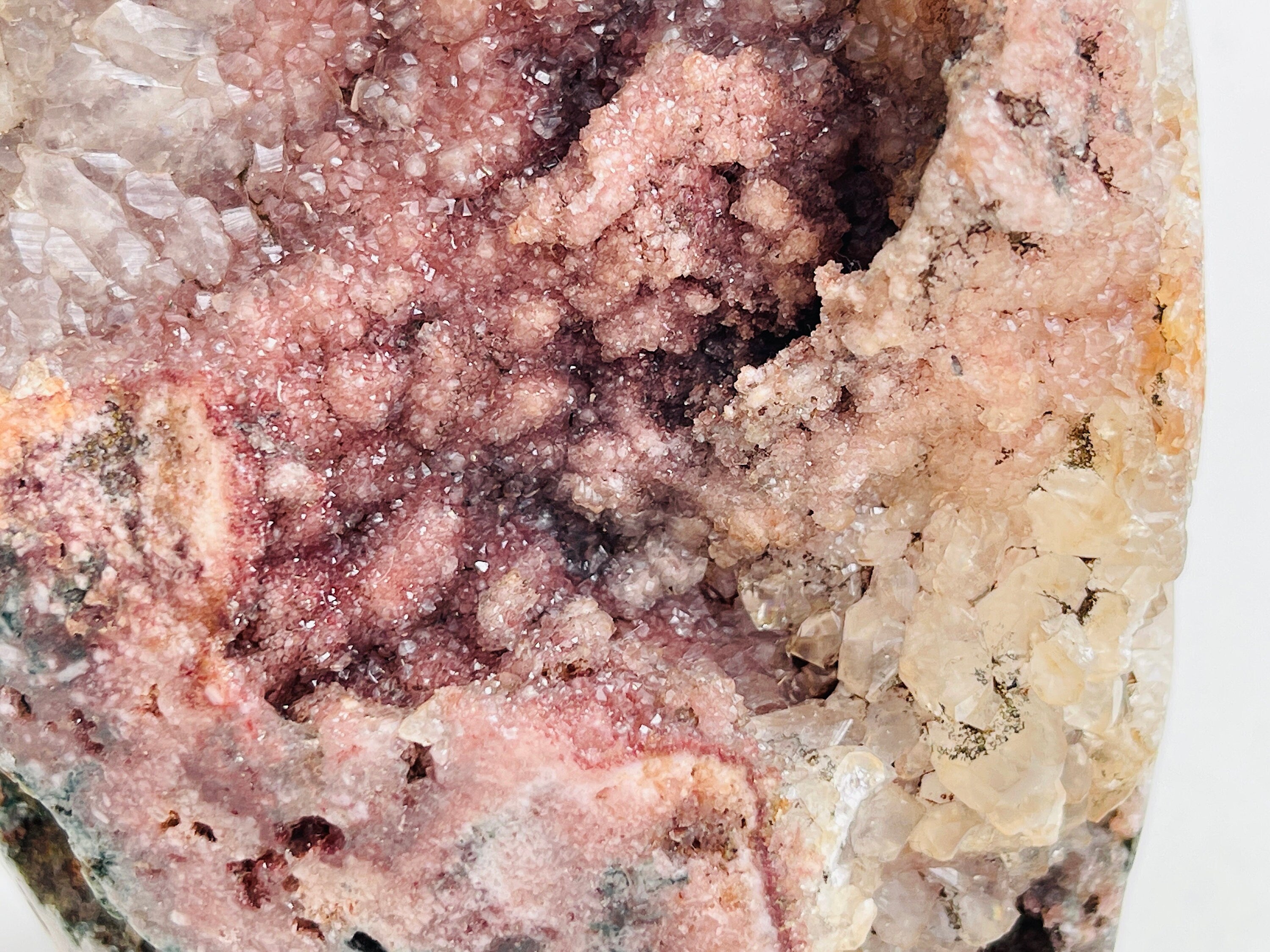 Pink Amethyst Freeform, 1.19kg Super Druzy Pink Amethyst crystal freefrom, amazing Pink Amethyst Freeform