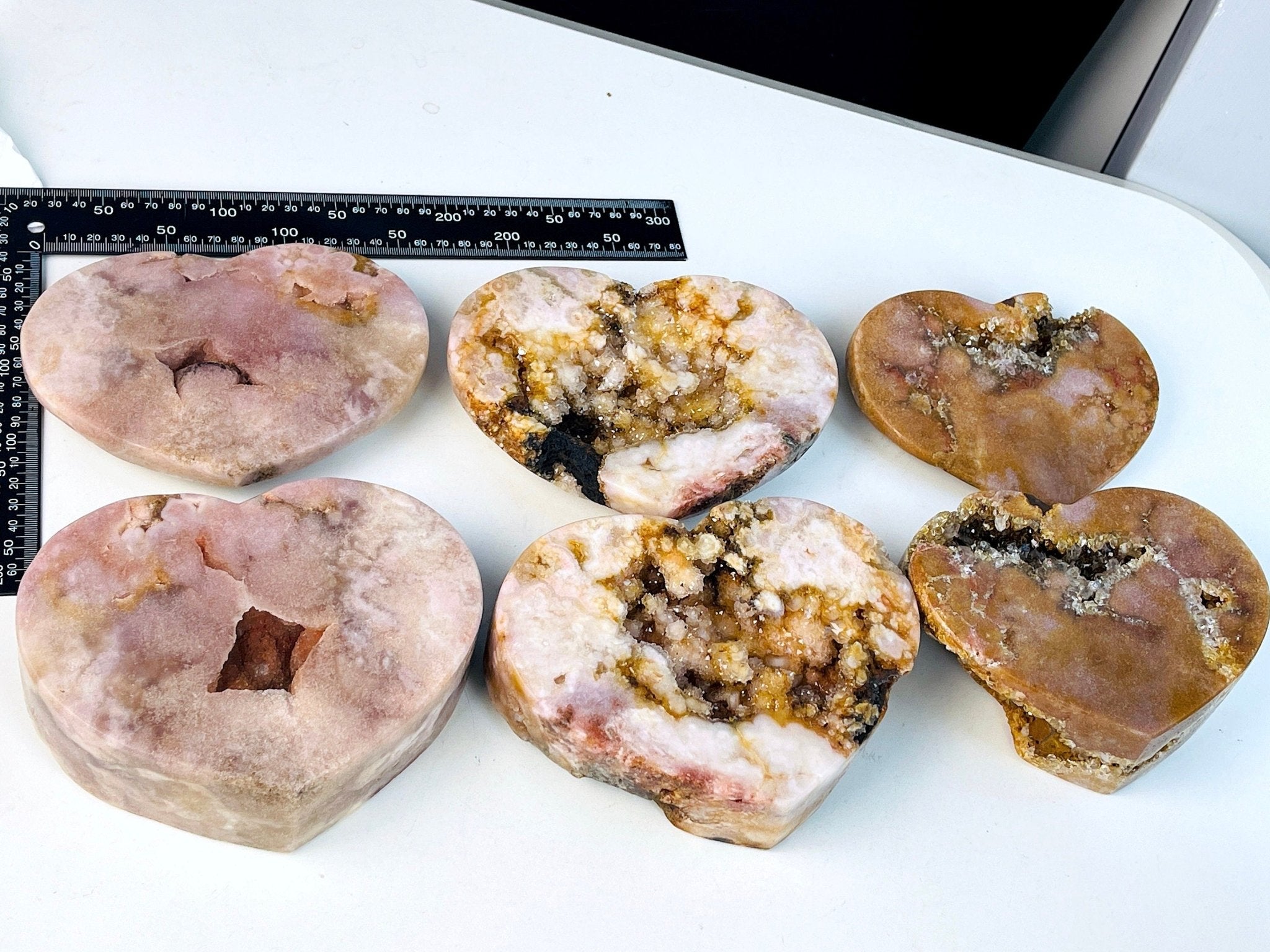 2-3kg Paired Pink Amethyst Heart - Million Years Crystal