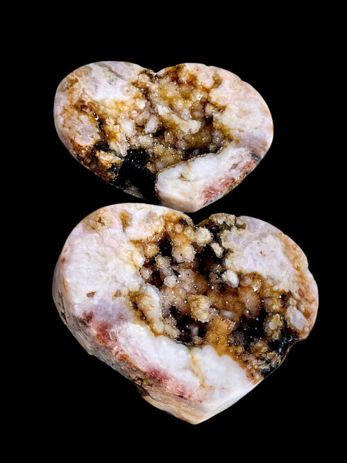 2-3kg Paired Pink Amethyst Heart - Million Years Crystal