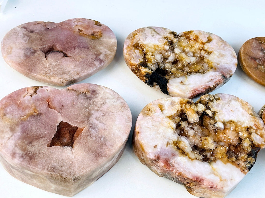 2-3kg Paired Pink Amethyst Heart - Million Years Crystal