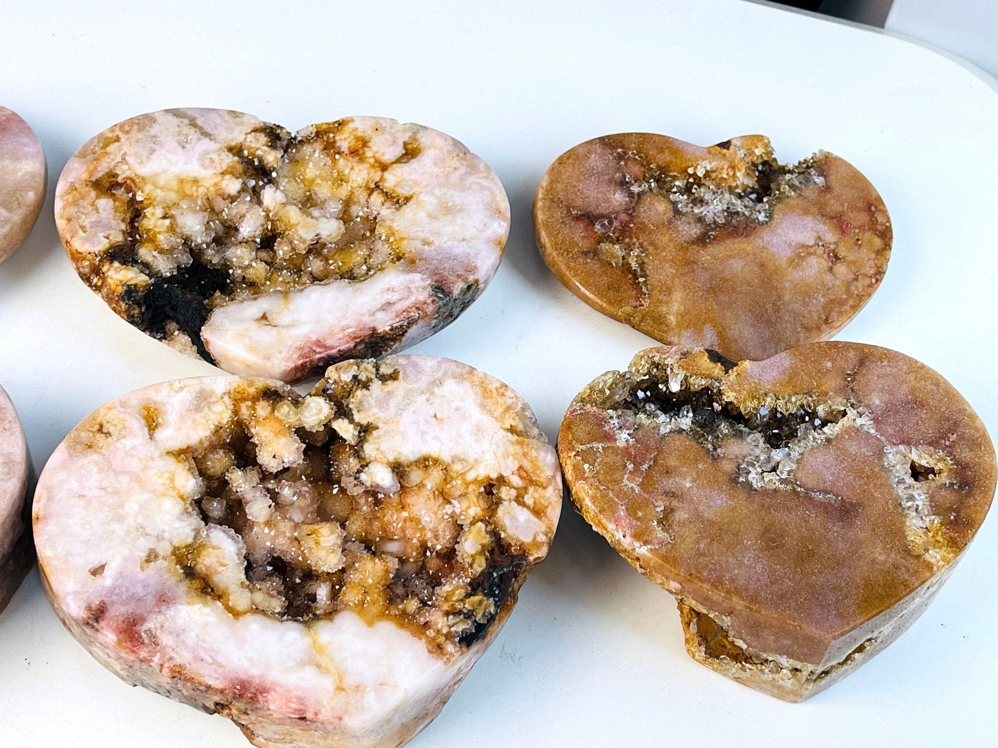 2-3kg Paired Pink Amethyst Heart - Million Years Crystal