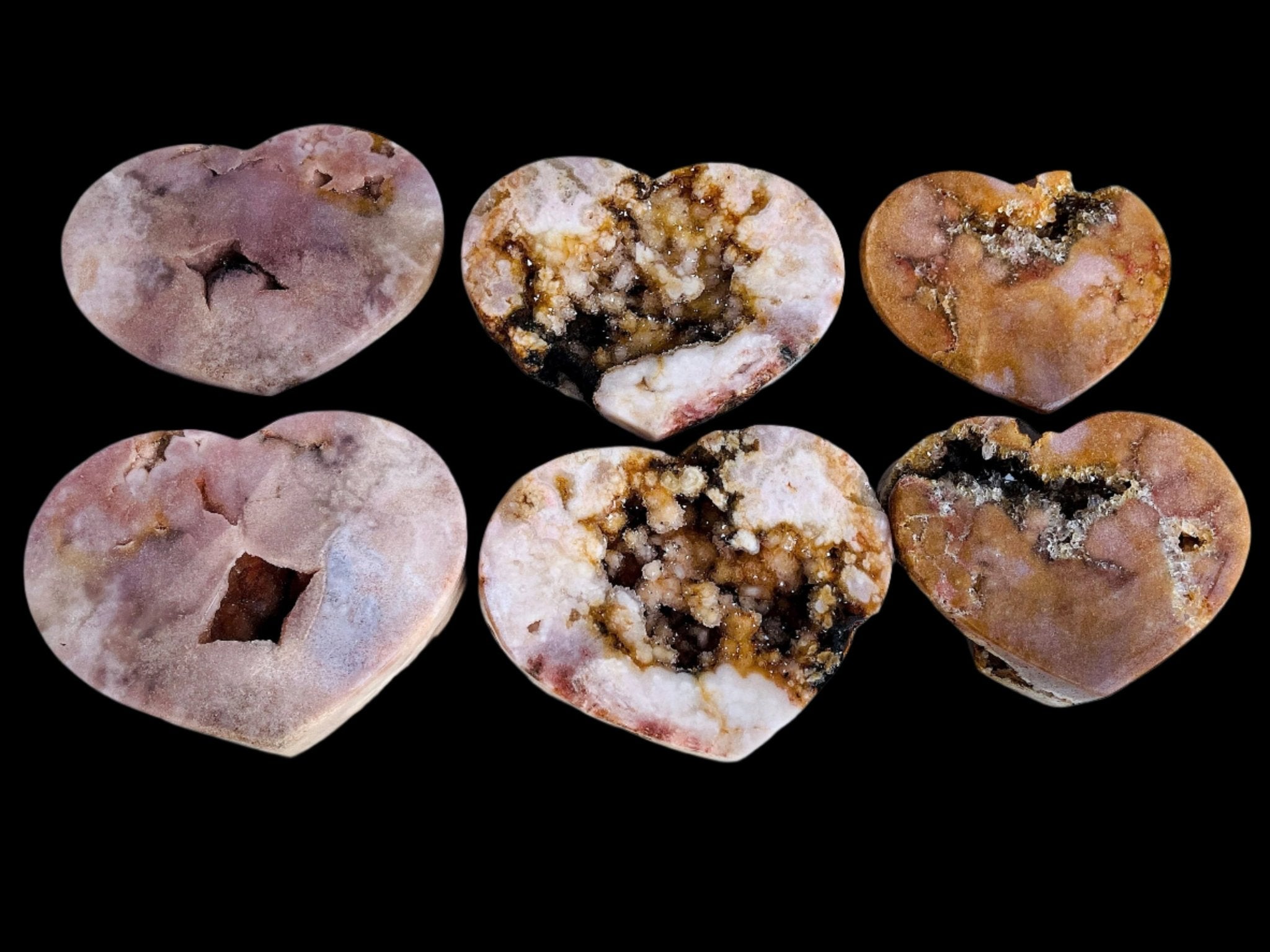 2-3kg Paired Pink Amethyst Heart - Million Years Crystal