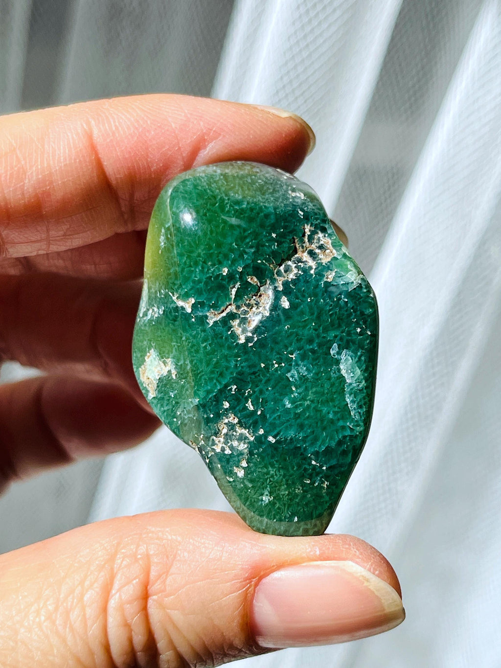 8th Vein Ocean Jasper – Very Rare Old Stock V8 Ocean Jasper, Collectible Orbicular Jasper, Unique Polished Stone, Healing Crystal -7