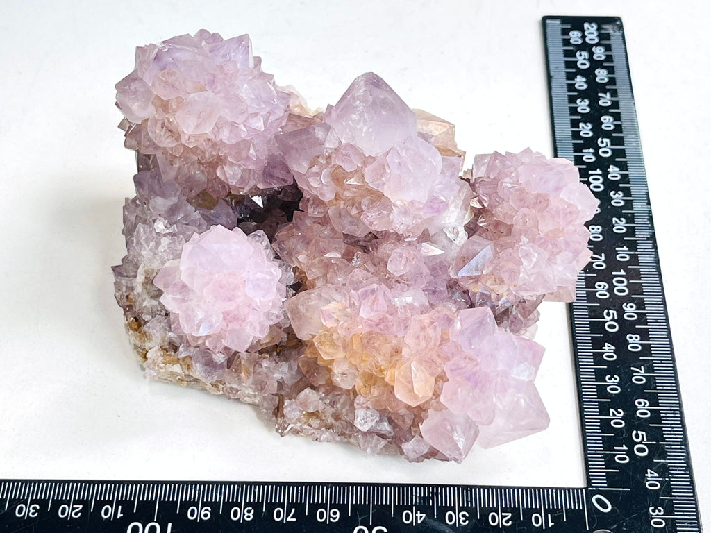 Spirit Quartz Cluster, 988g Lilac Spirit Quartz Point Cluster lilac fairy quartz, amazing Amethyst spirit quartz , amethyst spirit quartz