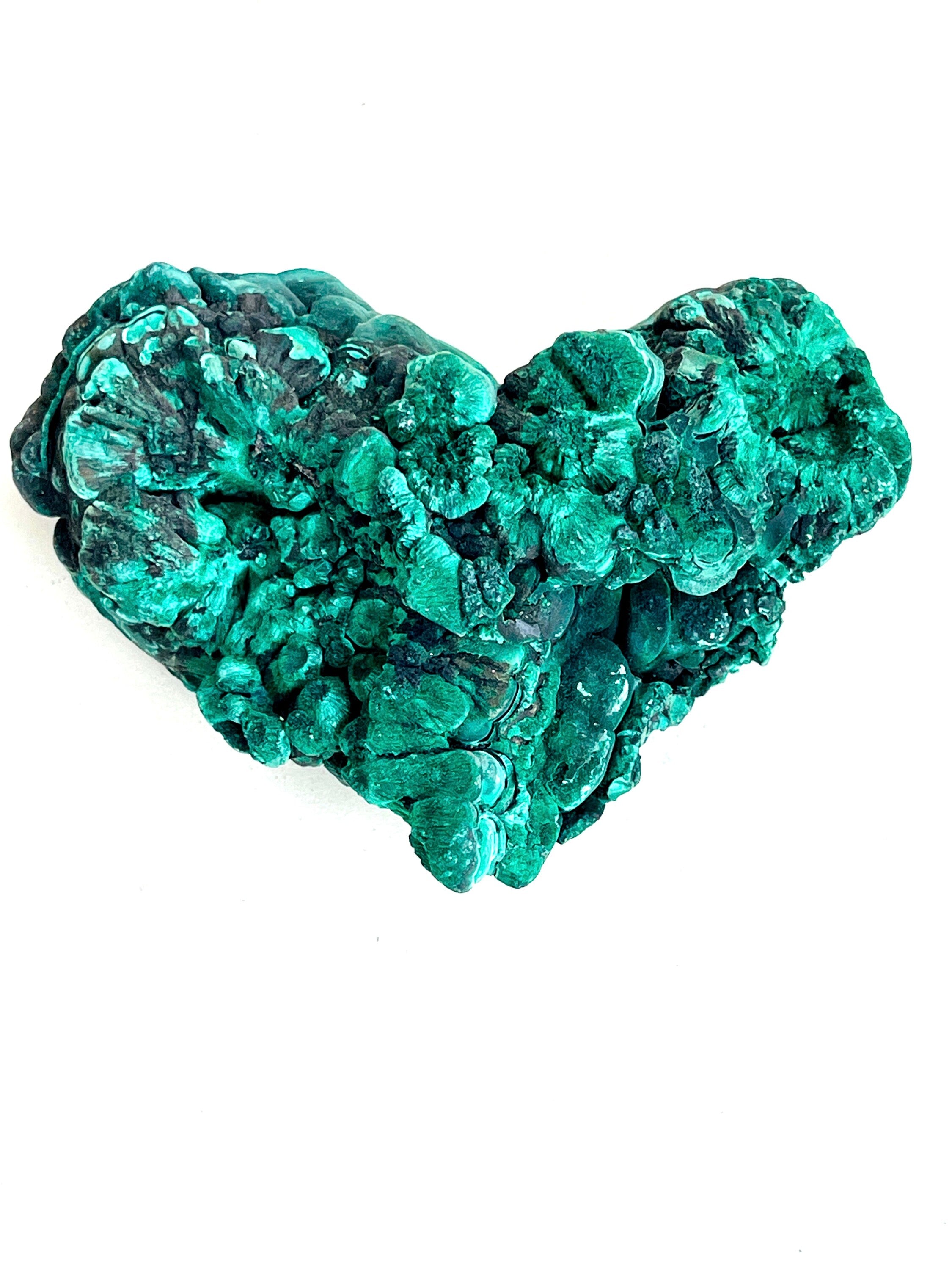 Malachite Specimen, Extremely Unique Shape Malachite, Velvet Malachite, Rare Malachite Specimen, Raw Malachite Specimen