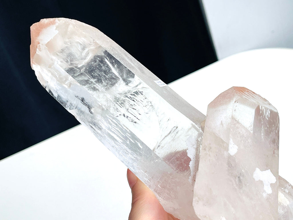 Lemurian Quartz Cluster Crystal , Statement XXL Lemurian Quartz cluster with pink lithium, quartz crystal, Healing Crystals, Crystal Gift