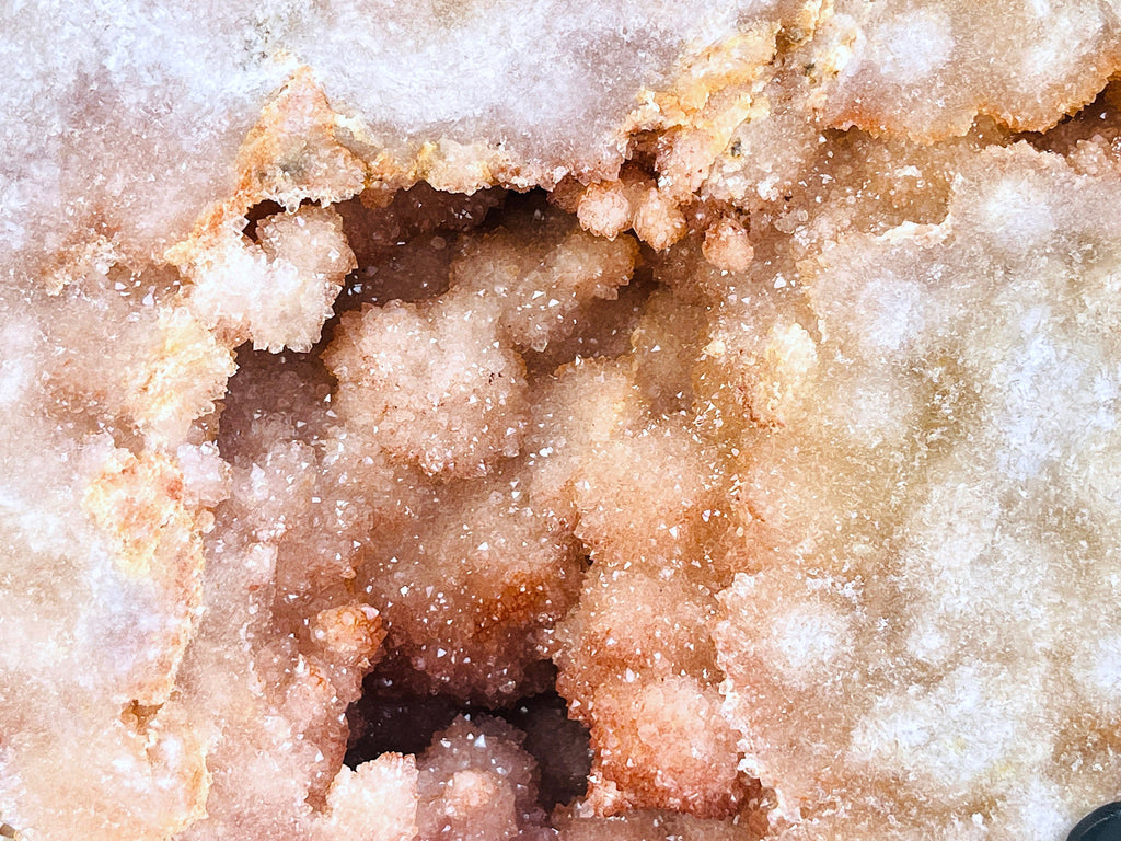 Pink Amethyst Heart, 5.4kg Statement Pink Amethyst Druzy Heart on Metal Stand, Pink Amethyst Crystal Heart, Crystal Heart, Crystal Gift