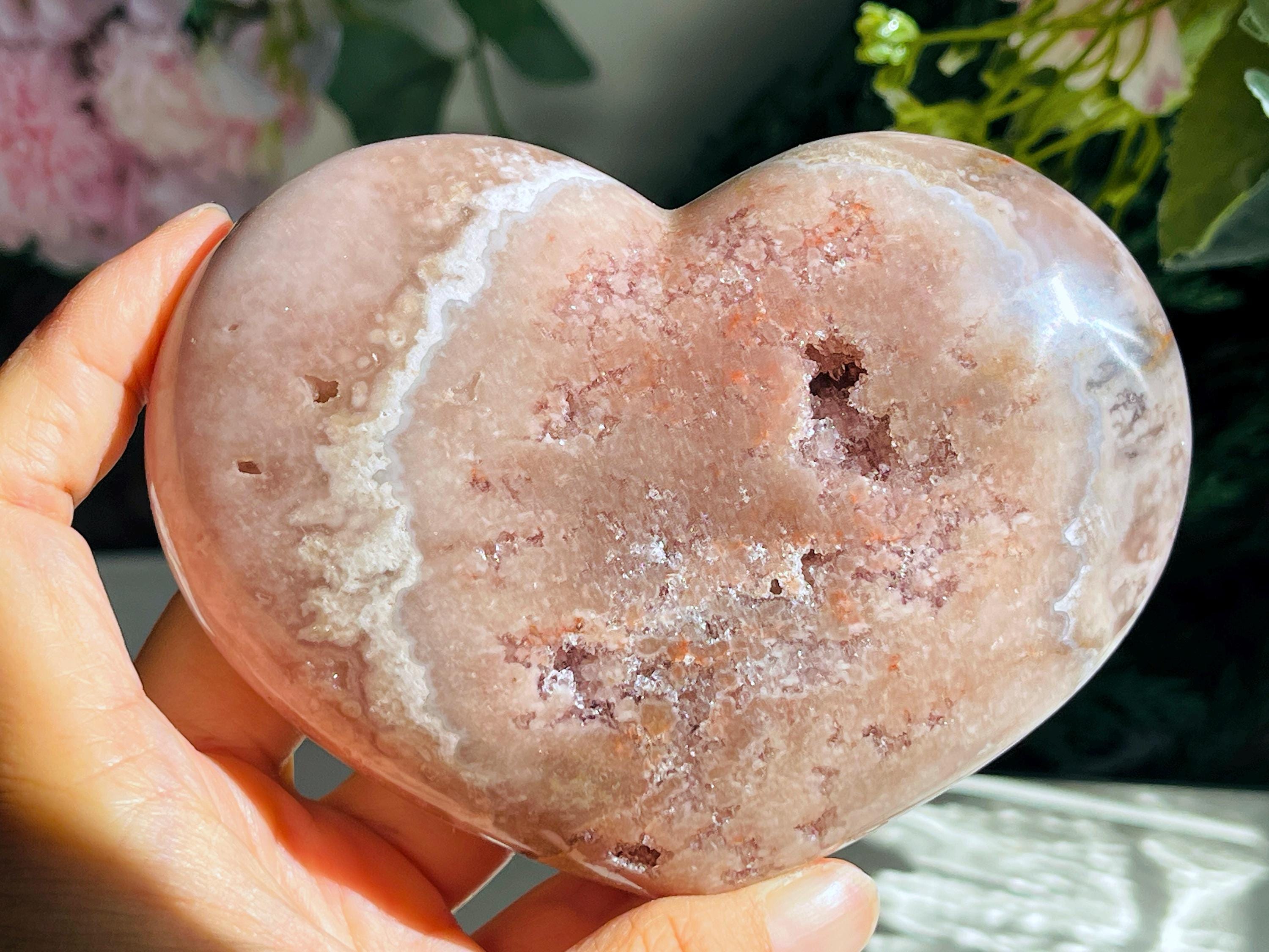 492g Pink Amethyst Heart, Pink Amethyst Crystal Heart, Crystal Heart, Crystal Gift, Healing Crystal