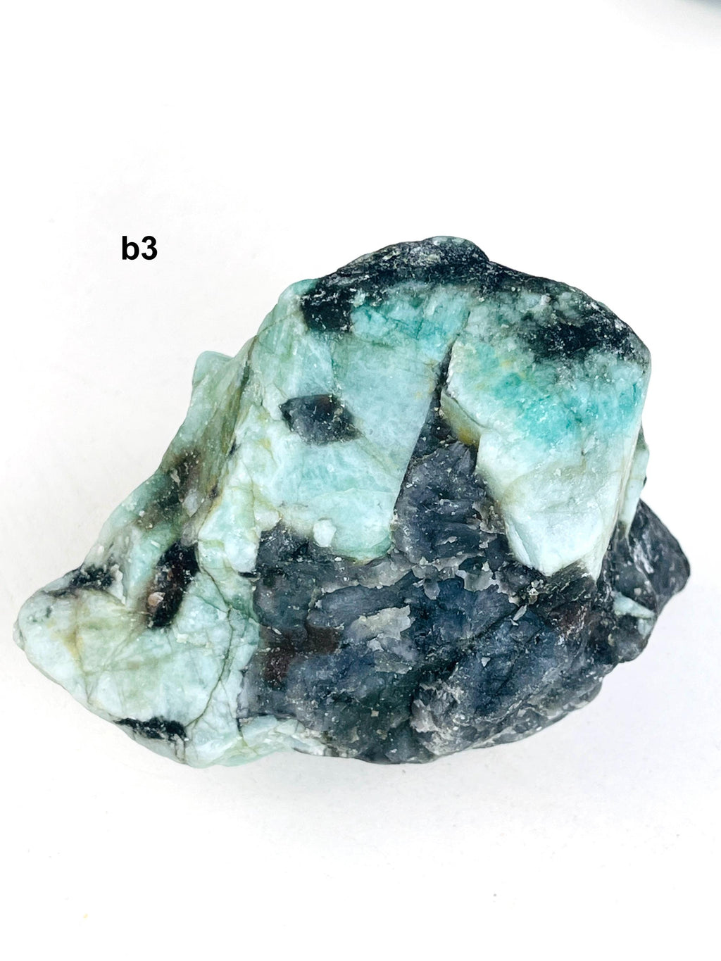 Natural Emerald Specimen in Matrix | Raw Brazilian Emerald | Select Your Piece
