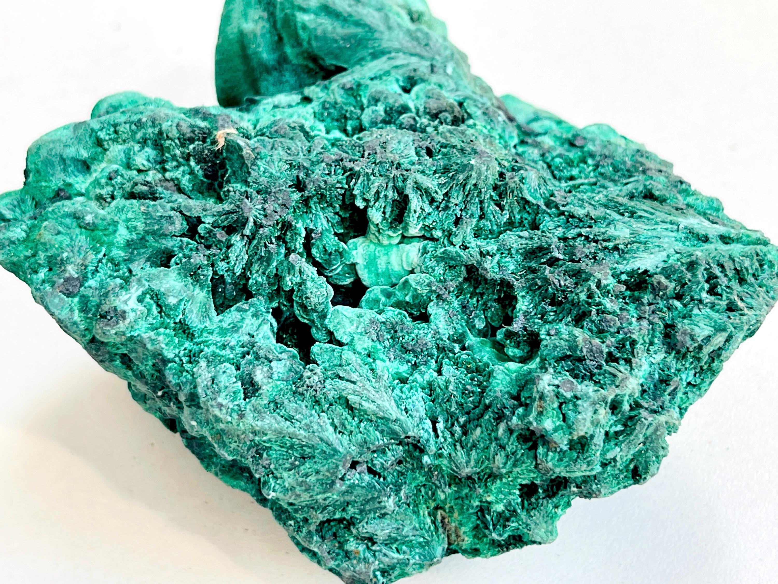 Malachite Specimen, Unique Velvet Cat eye Malachite, Rare Malachite Specimen, Raw Malachite Specimen, Crystal Gift, Unique Gift