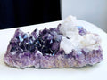3.7kg Amethyst with Calcite Mineral Specimen– Large Raw Amethyst Cluster, High-Quality Crystal for Collectors & Decor, Natural Healing Stone - Million Years Crystal