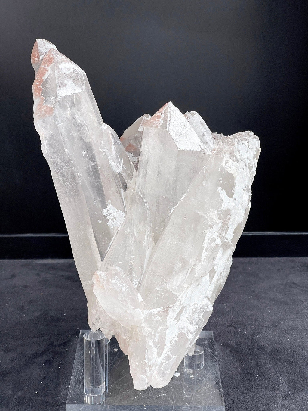 3.7kg Lemurian Quartz, Statement Lemurian Quartz cluster with pink lithium, quartz crystal, Healing Crystals, Crystal Gift - Million Years Crystal