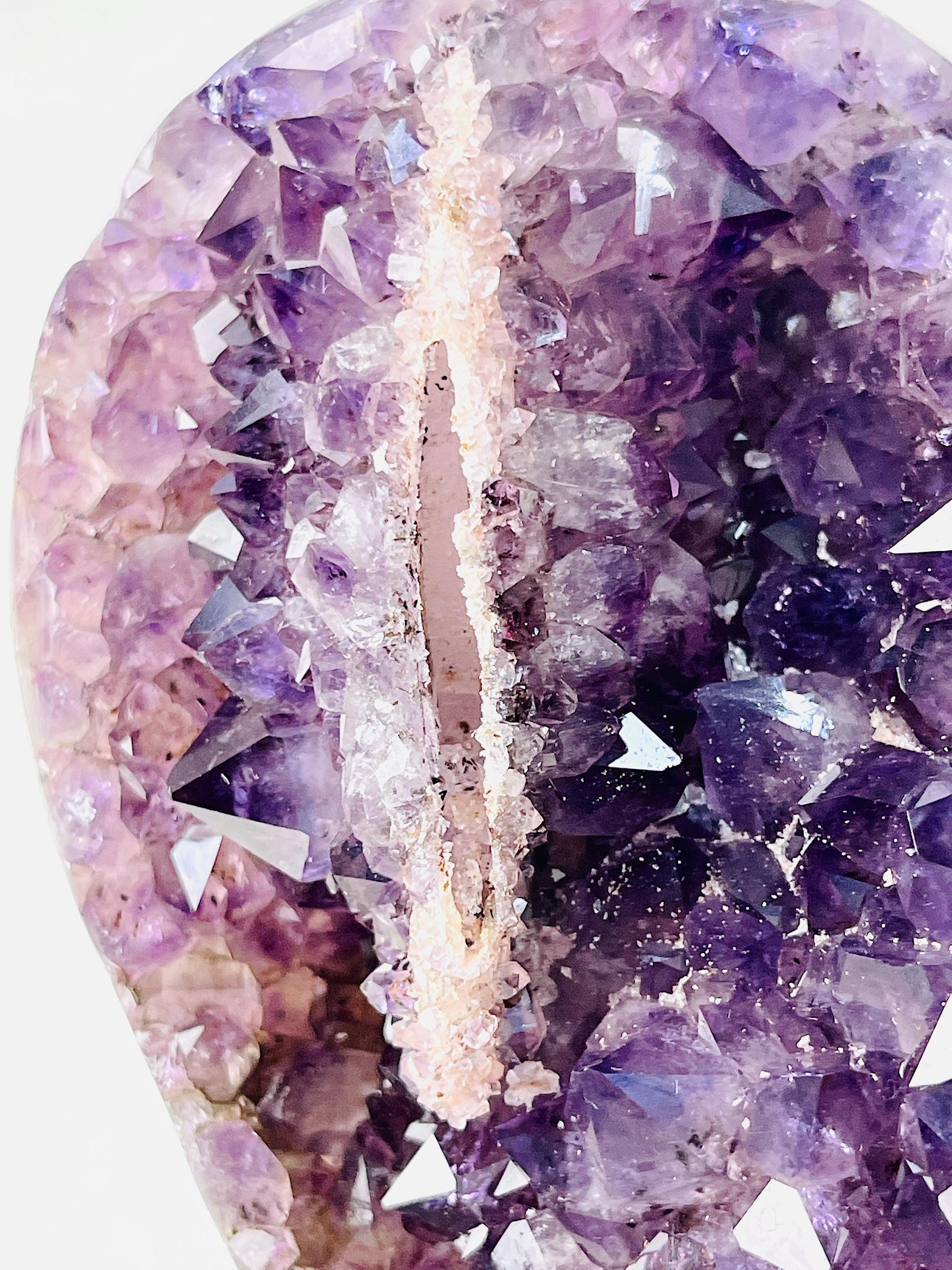 Amethyst Heart, Unique Druzy Amethyst Crystal Heart, High Quality Natural Amethyst Druzy Heart, Crystal Gift, Healing Crystal
