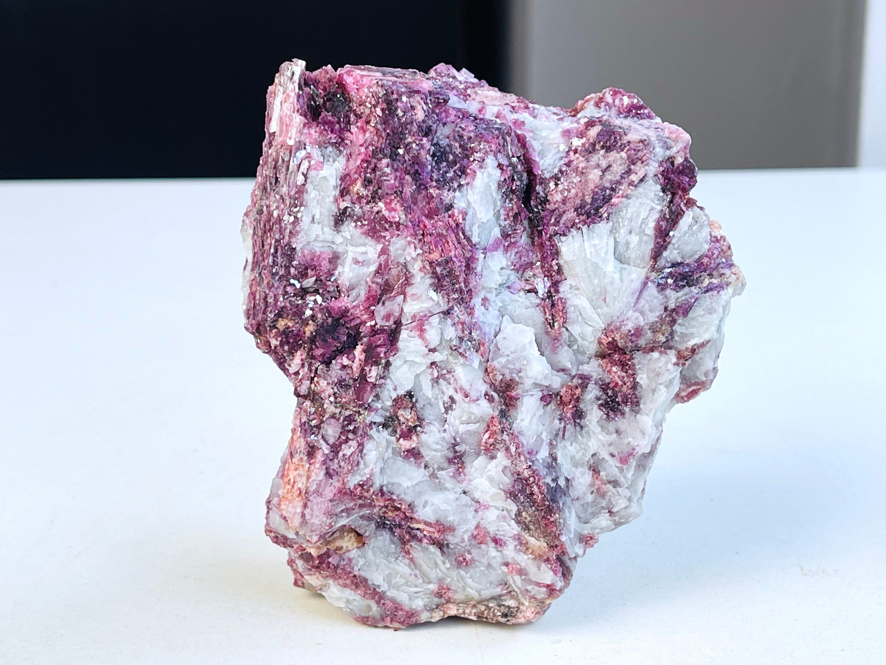 Lepidolite Specimen, Pink Lepidolite with Tourmaline, Natural Lepidolite Tourmaline Specimen , Mineral Specimen, Crystal Gift
