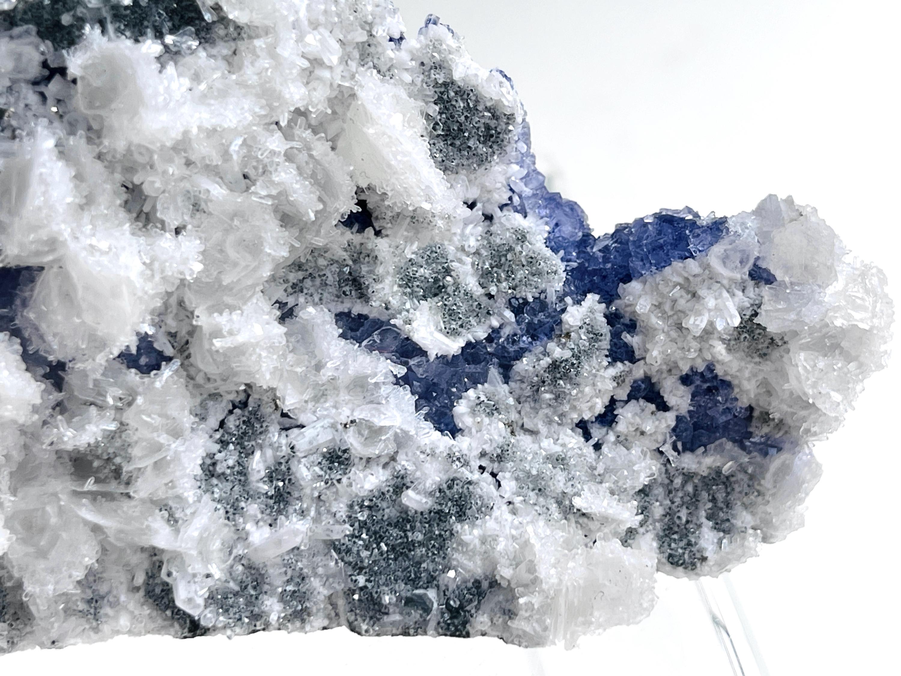 Fluorite with Quartz Specimen, Gorgeous Fujian Fluorite with Quartz