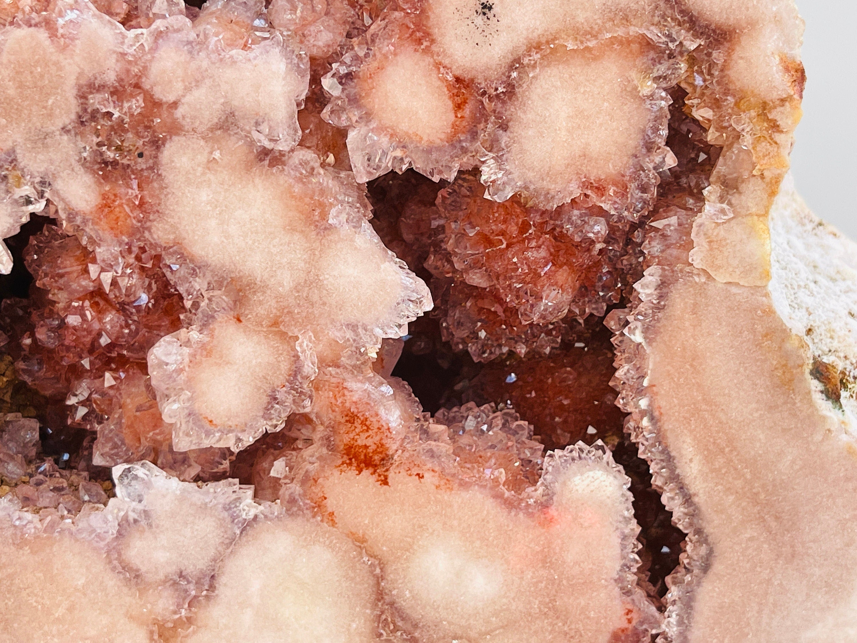 Pink Amethyst, Museum Pink Amethyst Slab on Stands,  Amazing Pink Amethyst Druzy Slabs, Natural Pink Amethyst on Stand, Crystal Gift