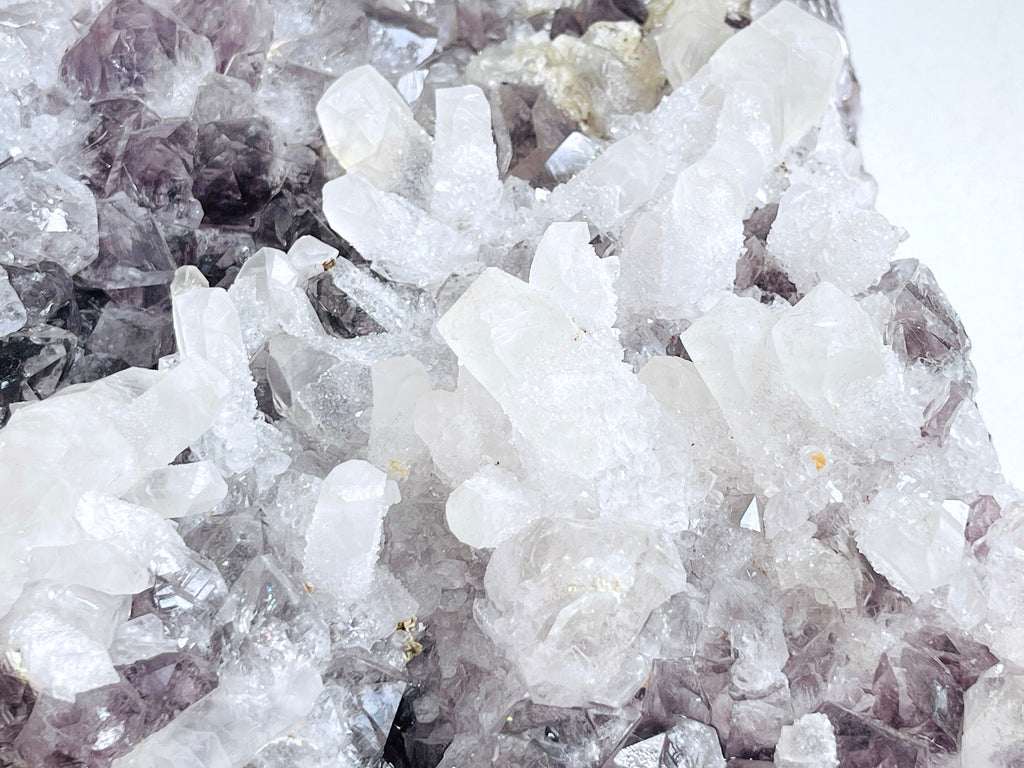 2.9kg Exquisite Amethyst with Calcite Mineral Specimen, Special Calcite & Amethyst Specimen, Calcite Specimen, Amethyst Mineral Specimen